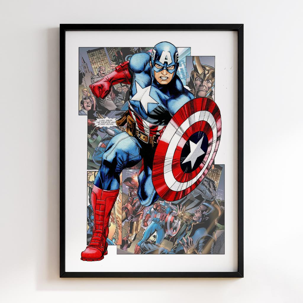 Постер Супергерої Коміксів Капітан Америка