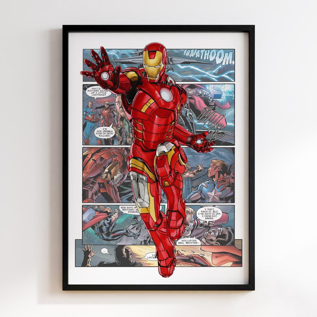 Постер Супергерої Коміксів Залізна Людина