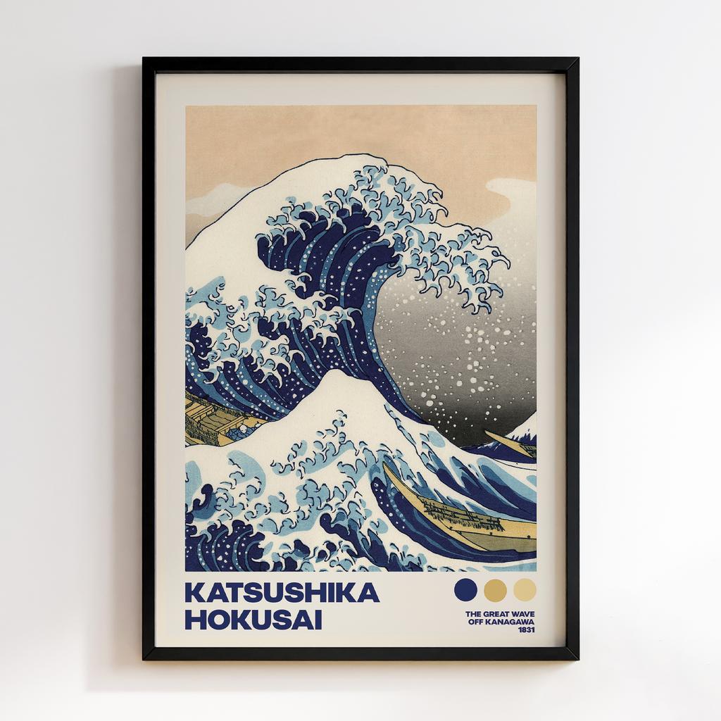 Постер Katsushika Hokusai The Great Wave off Kanagawa #04