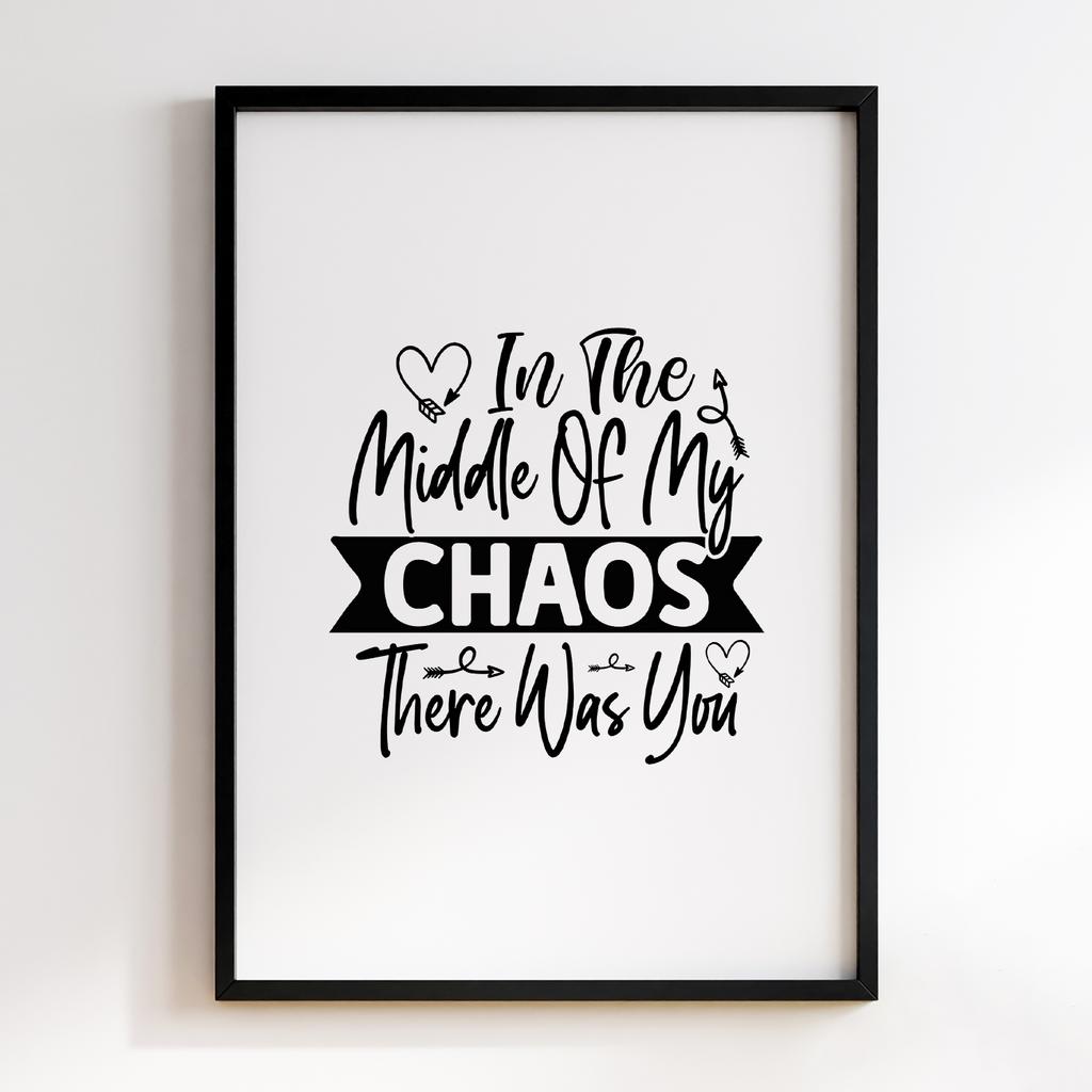 In the Middle of the Chaos There Was You