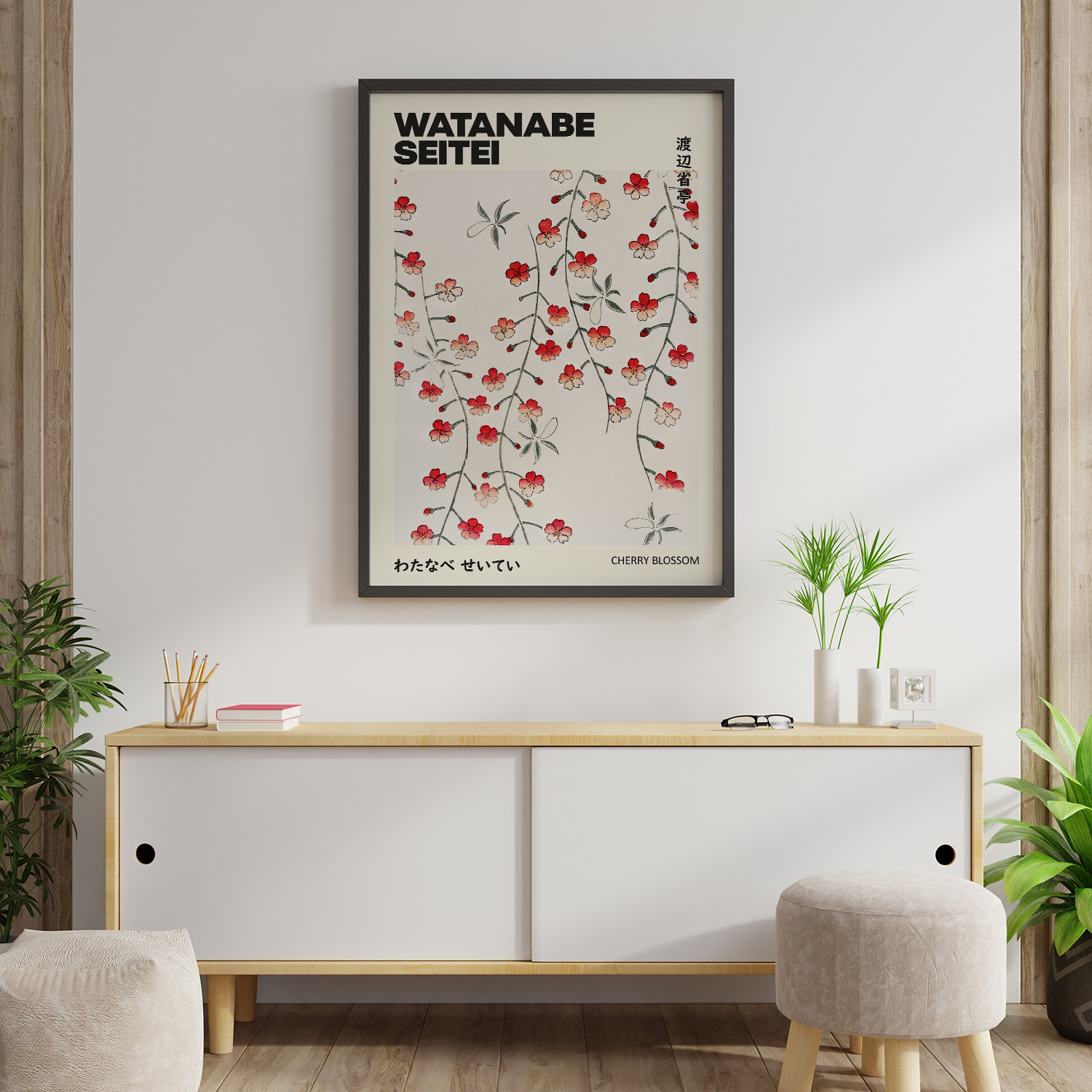 Cherry Blossom illustration of Shin Bijutsukai by Watanabe Seitei