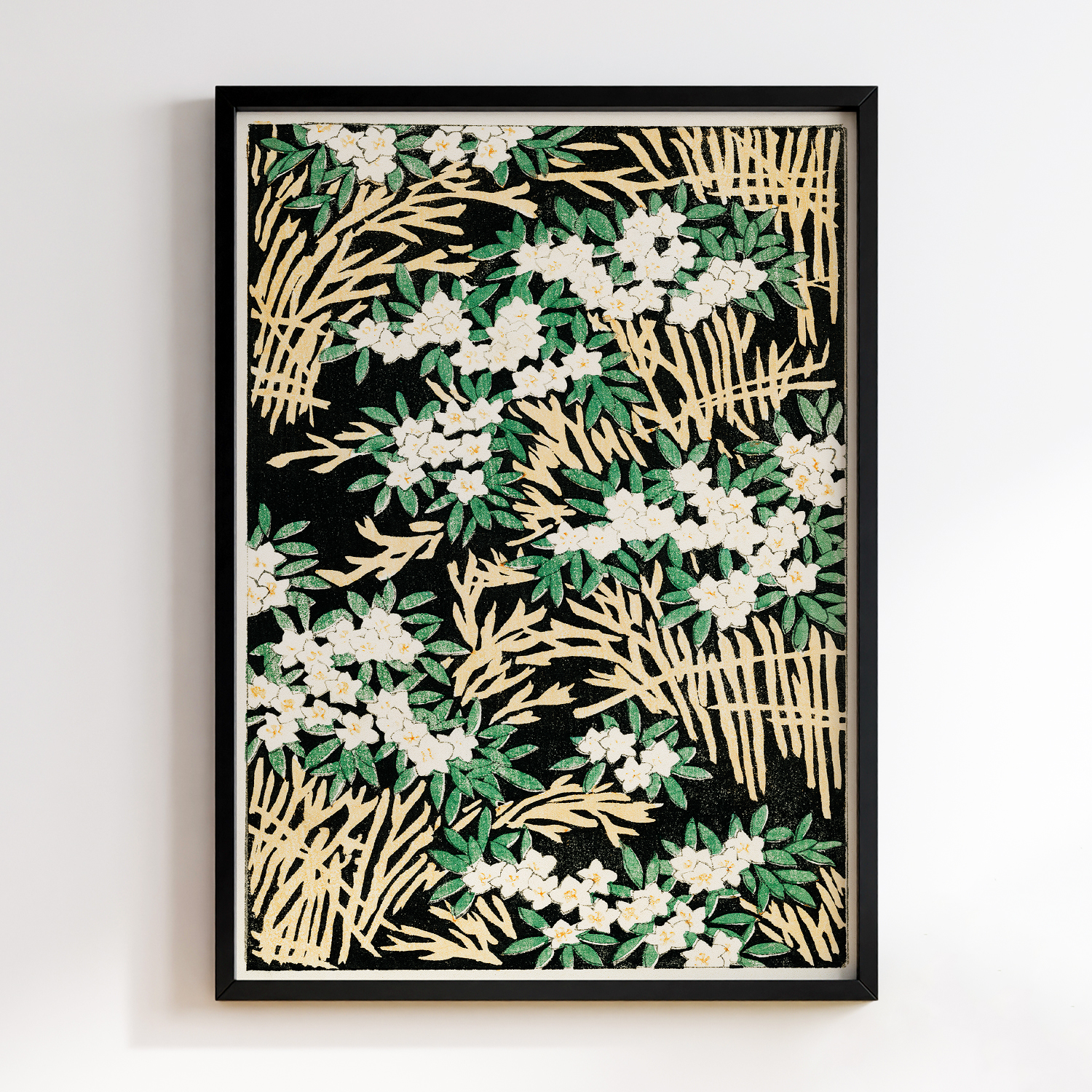 Forest illustration by Watanabe Seitei