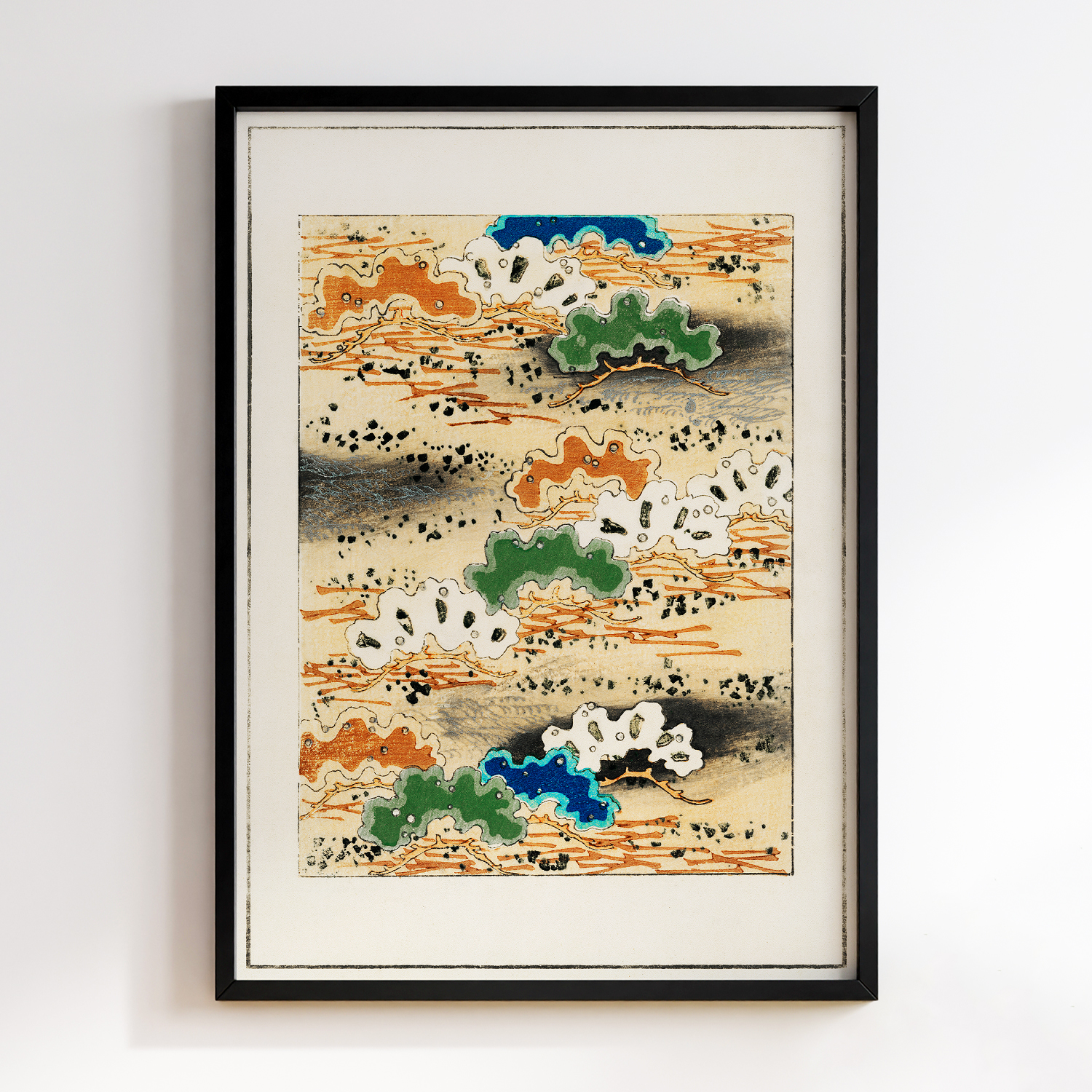 Landscape illustration by Watanabe Seitei