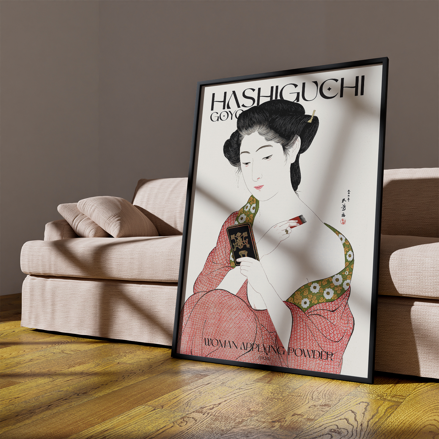 Japanese woman applying (1918) by Goyo Hashiguchi