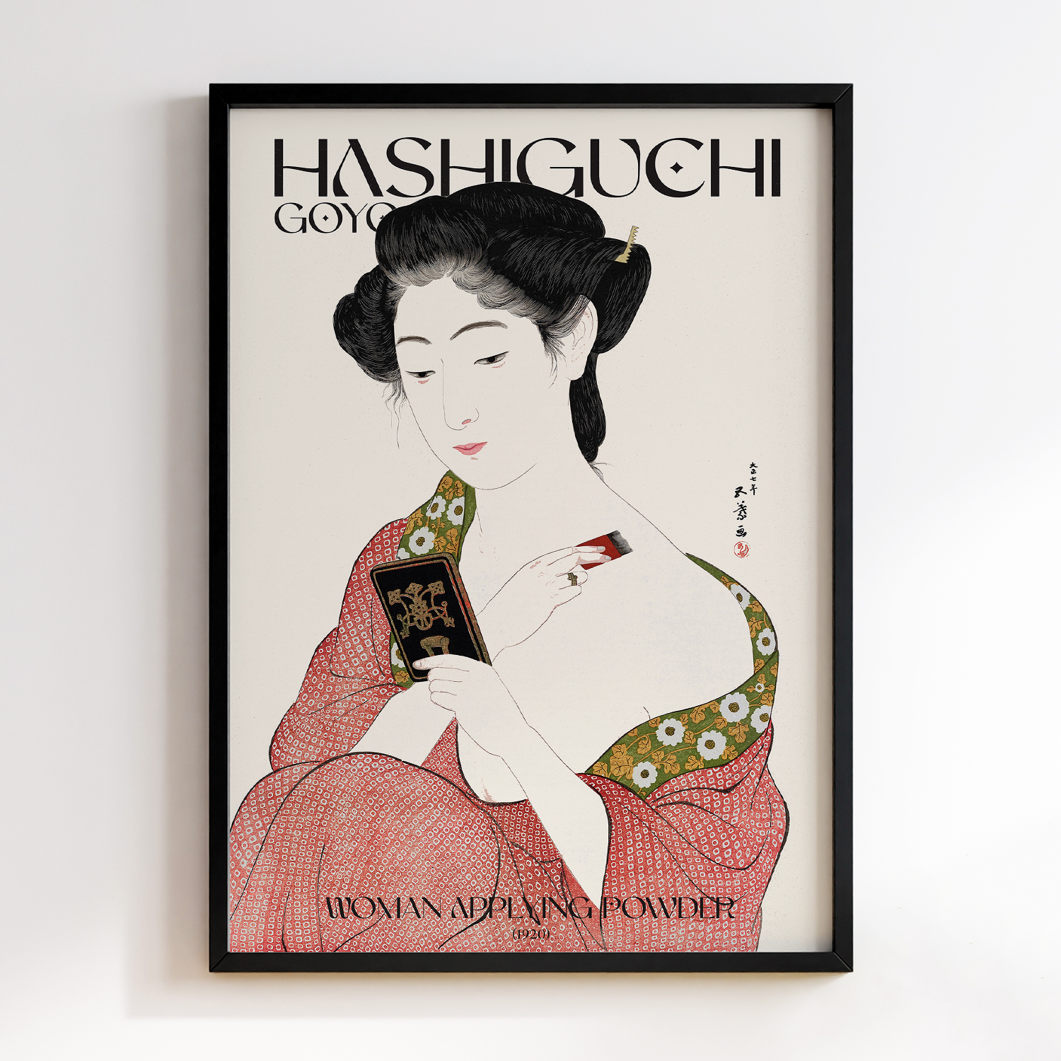 Japanese woman applying (1918) by Goyo Hashiguchi