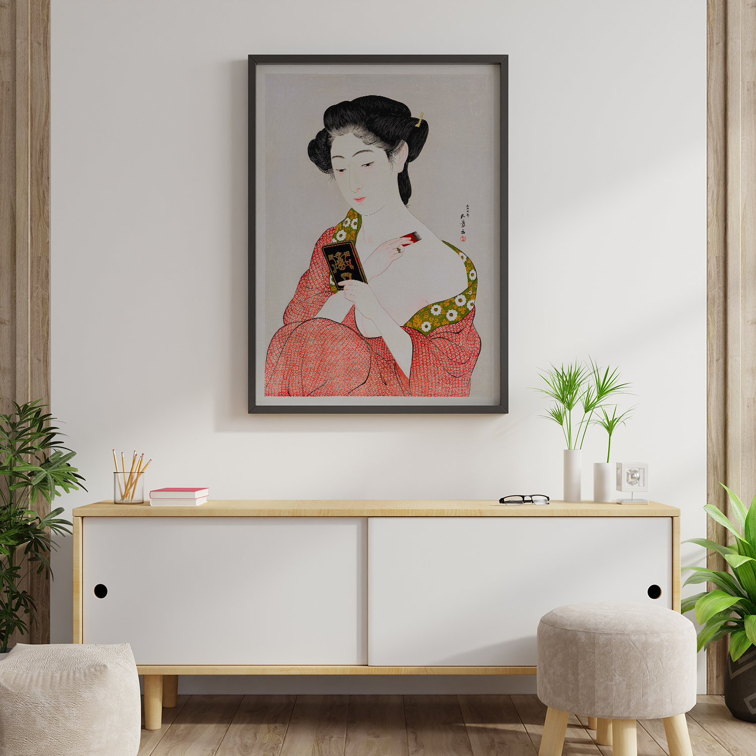 Japanese woman applying (1918) by Goyo Hashiguchi #2