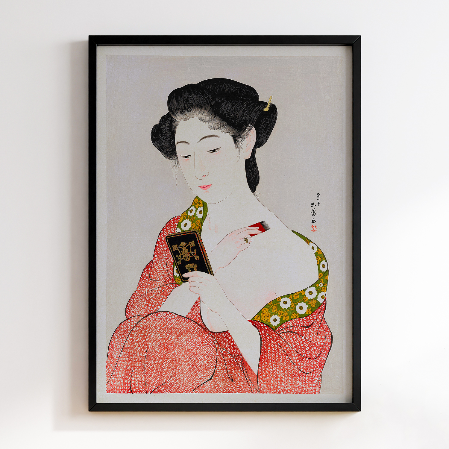 Japanese woman applying (1918) by Goyo Hashiguchi #2