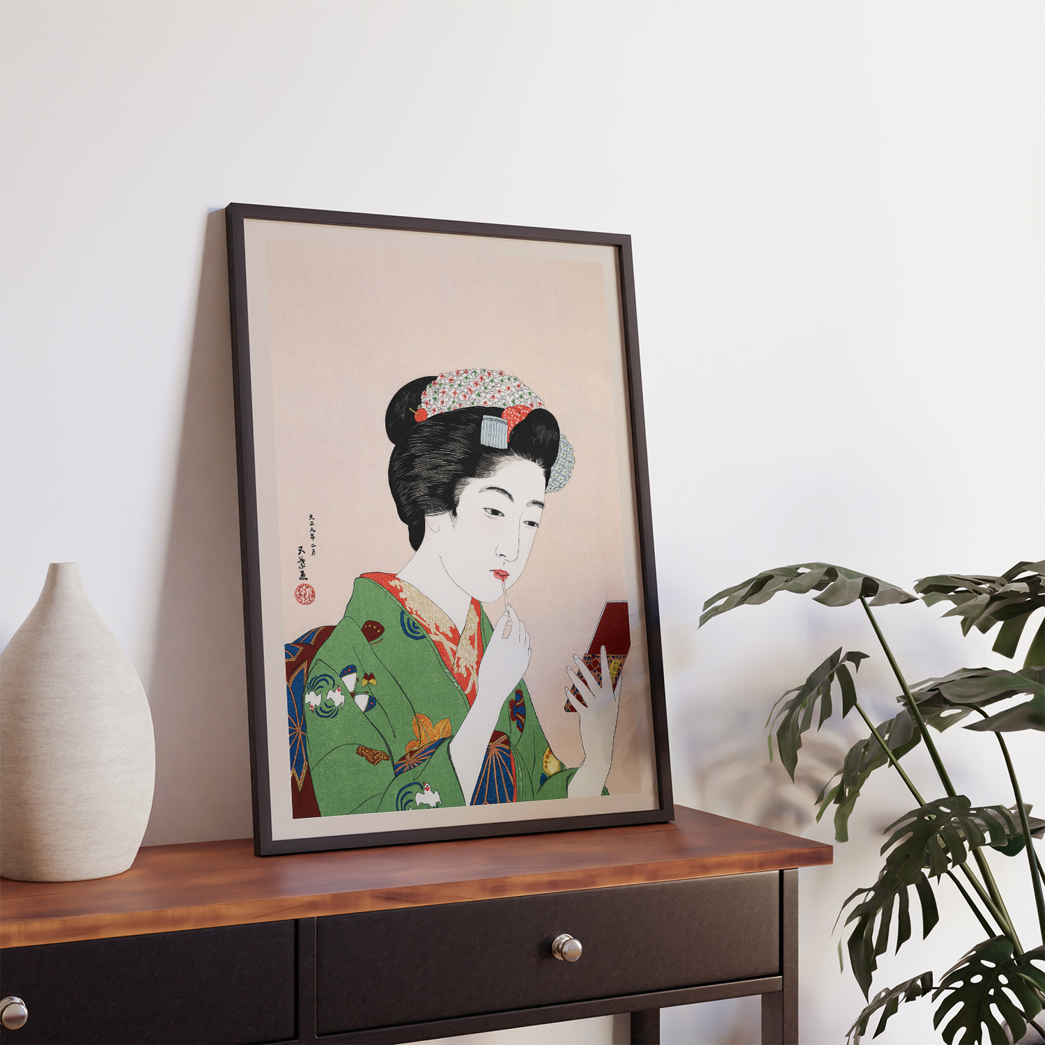 Woman Applying Rouge (1920) by Goyo Hashiguchi #2