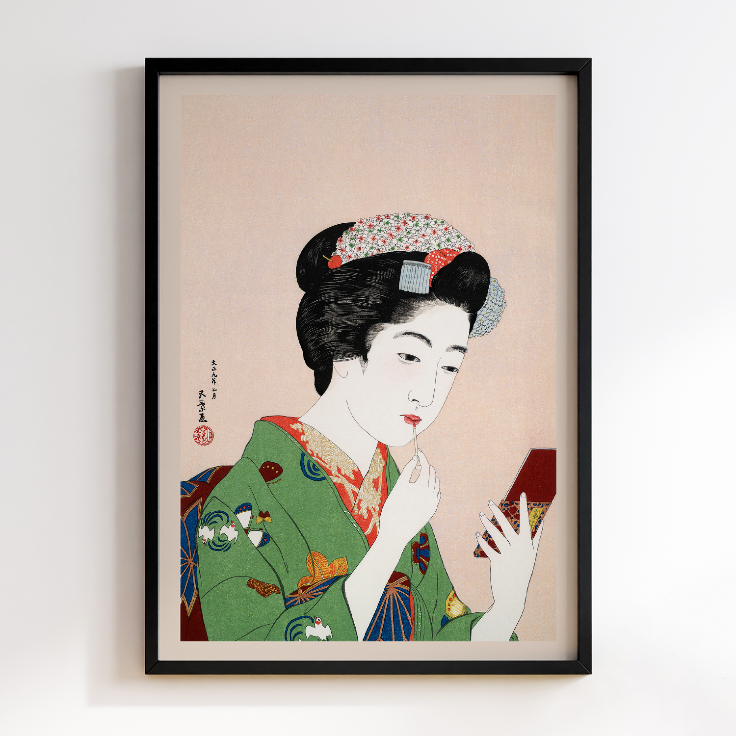 Woman Applying Rouge (1920) by Goyo Hashiguchi #2