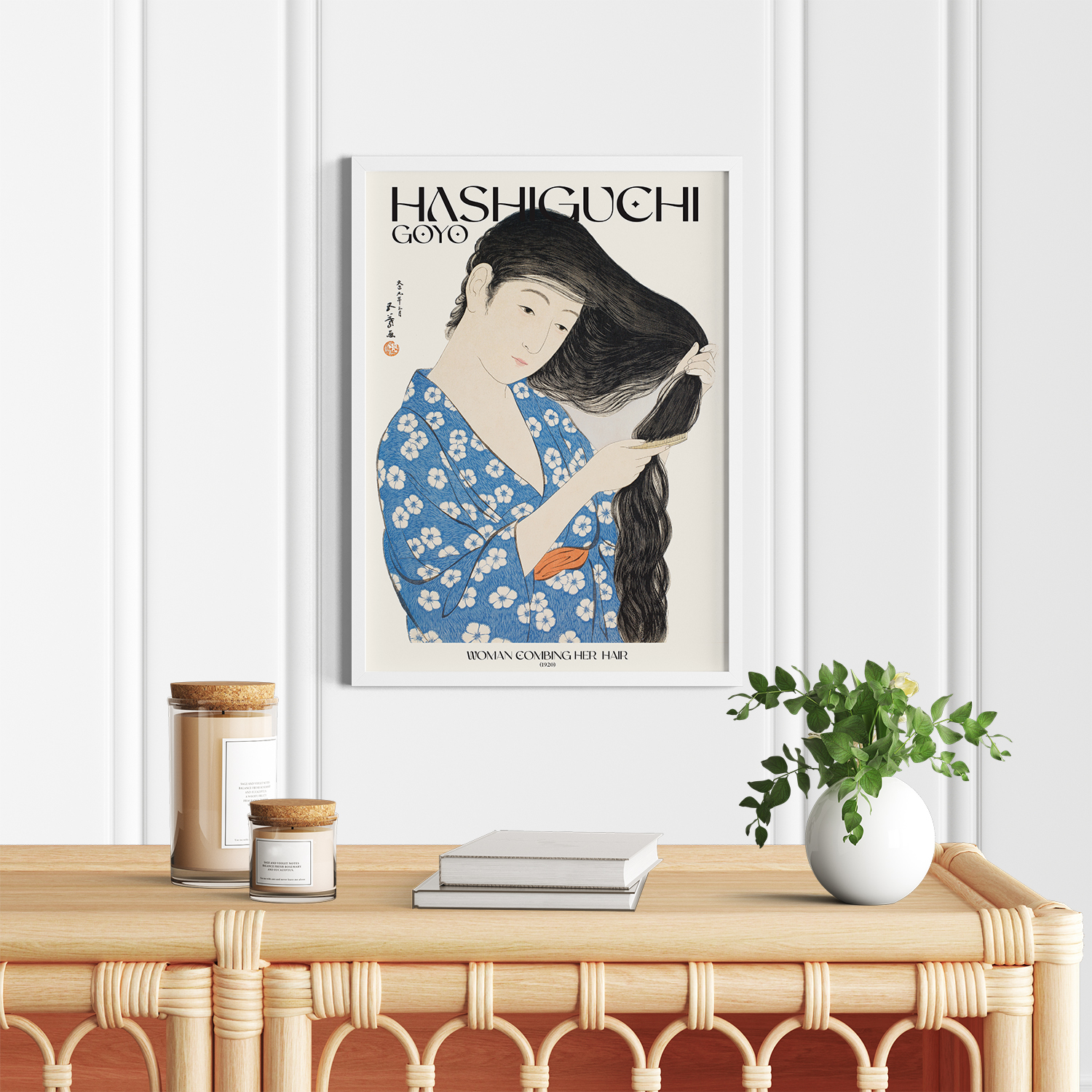 Woman Combing Her Hair (1920) by Goyo Hashiguchi