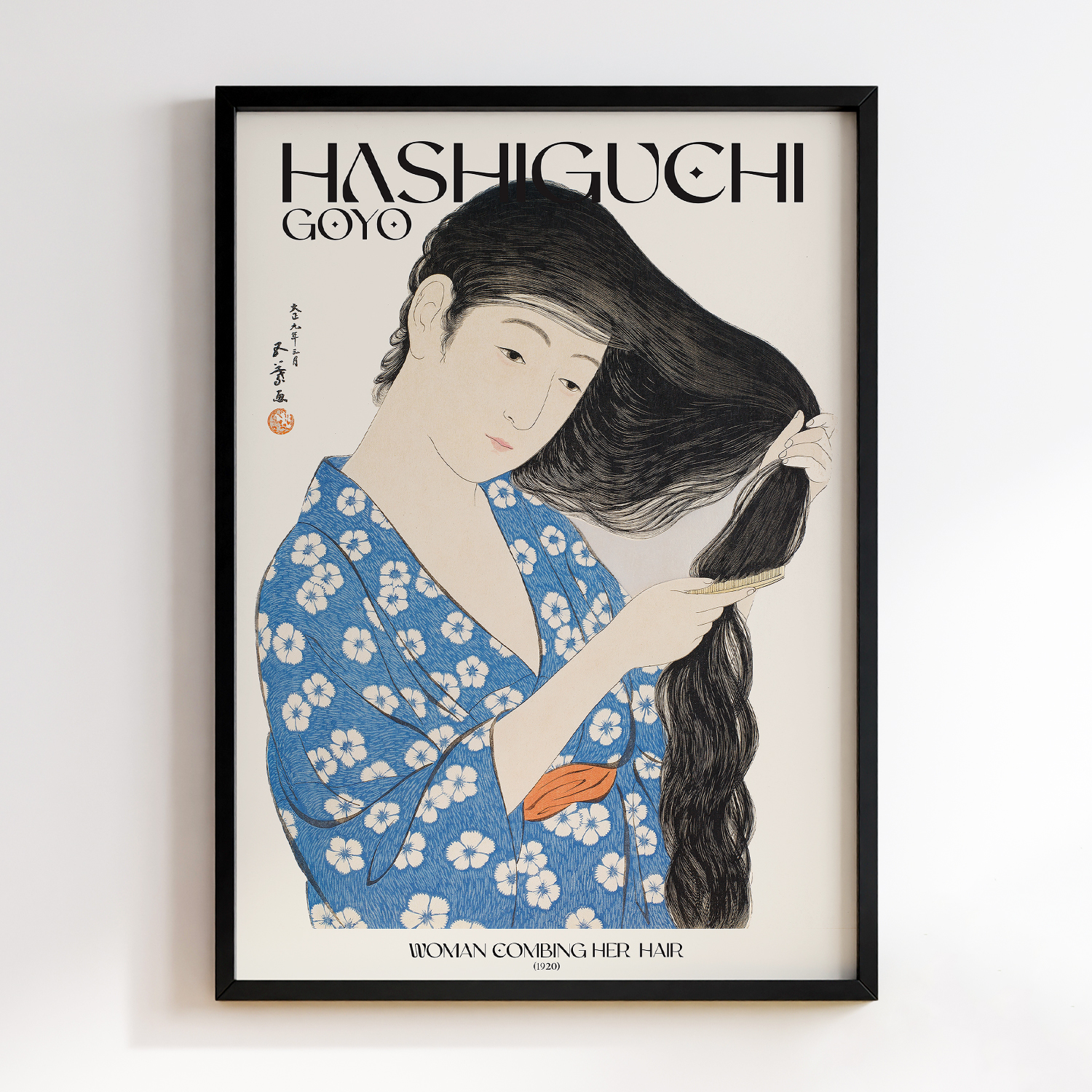 Woman Combing Her Hair (1920) by Goyo Hashiguchi