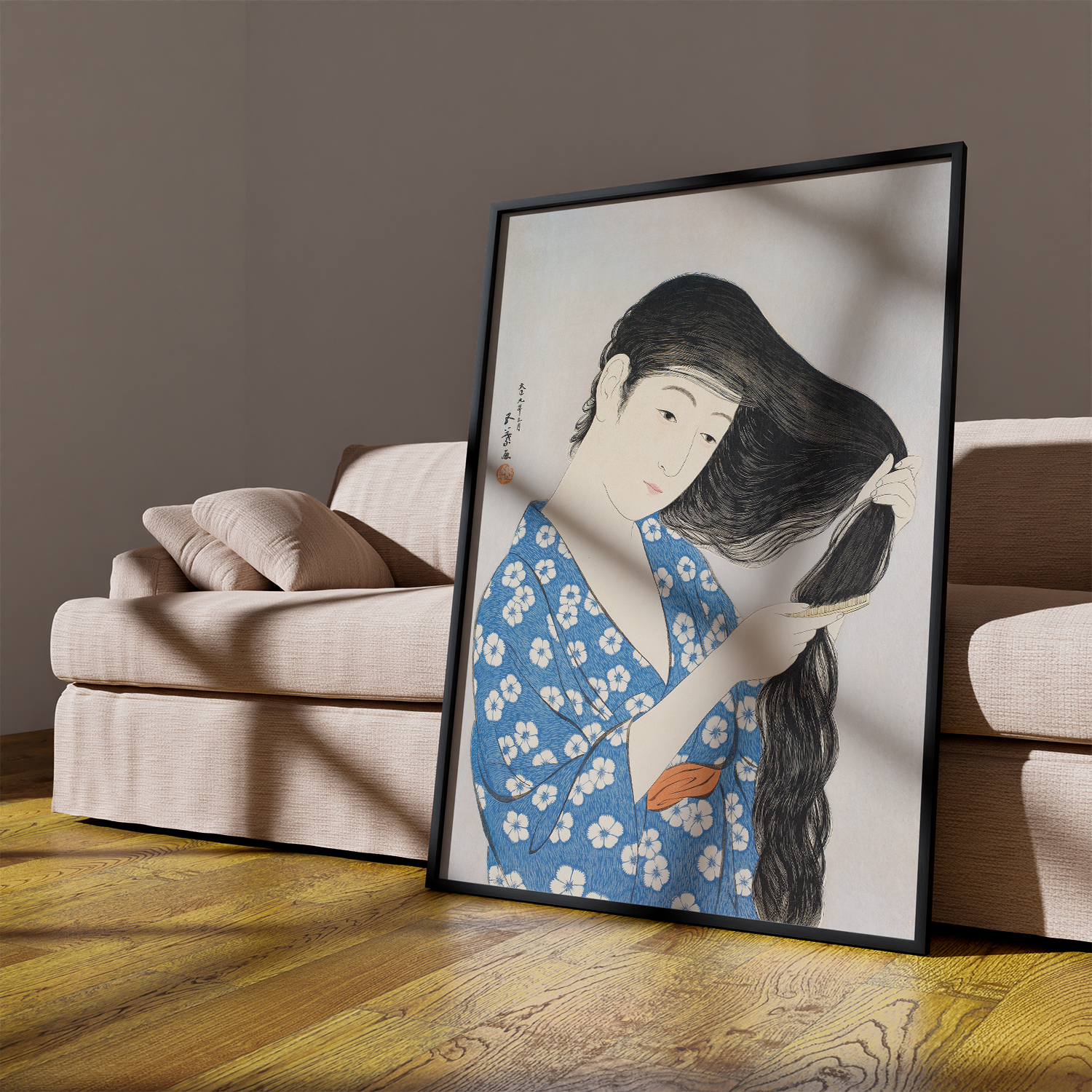 Woman Combing Her Hair (1920) by Goyo Hashiguchi #2