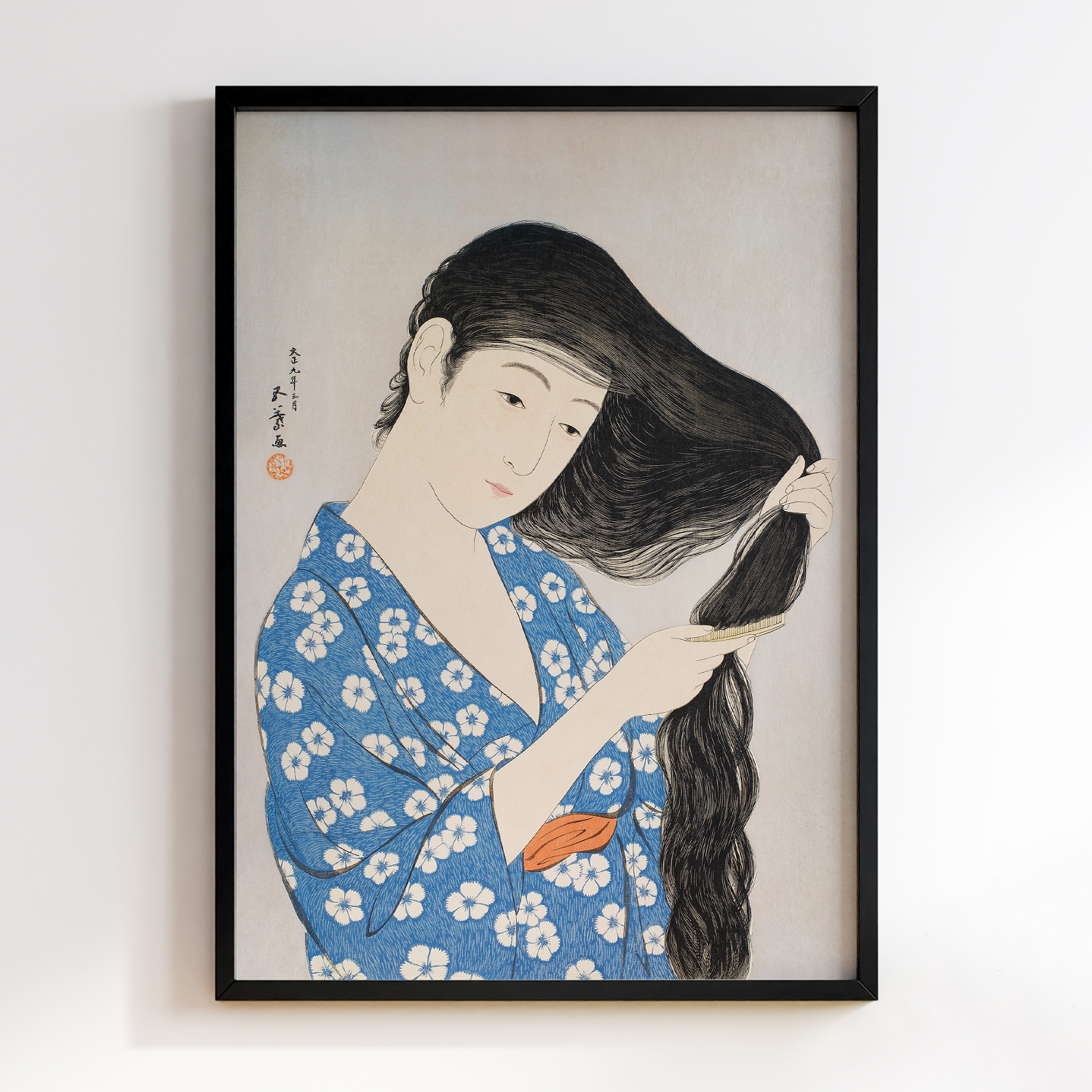 Woman Combing Her Hair (1920) by Goyo Hashiguchi #2