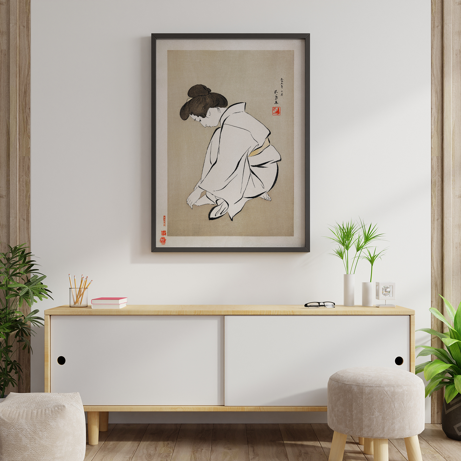 Woman Cutting Her Toenails (1953) by Goyo Hashiguchi