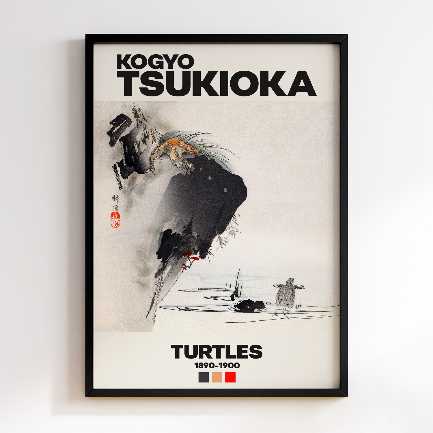 Turtles (1890–1900) by Kogyo Tsukioka #1