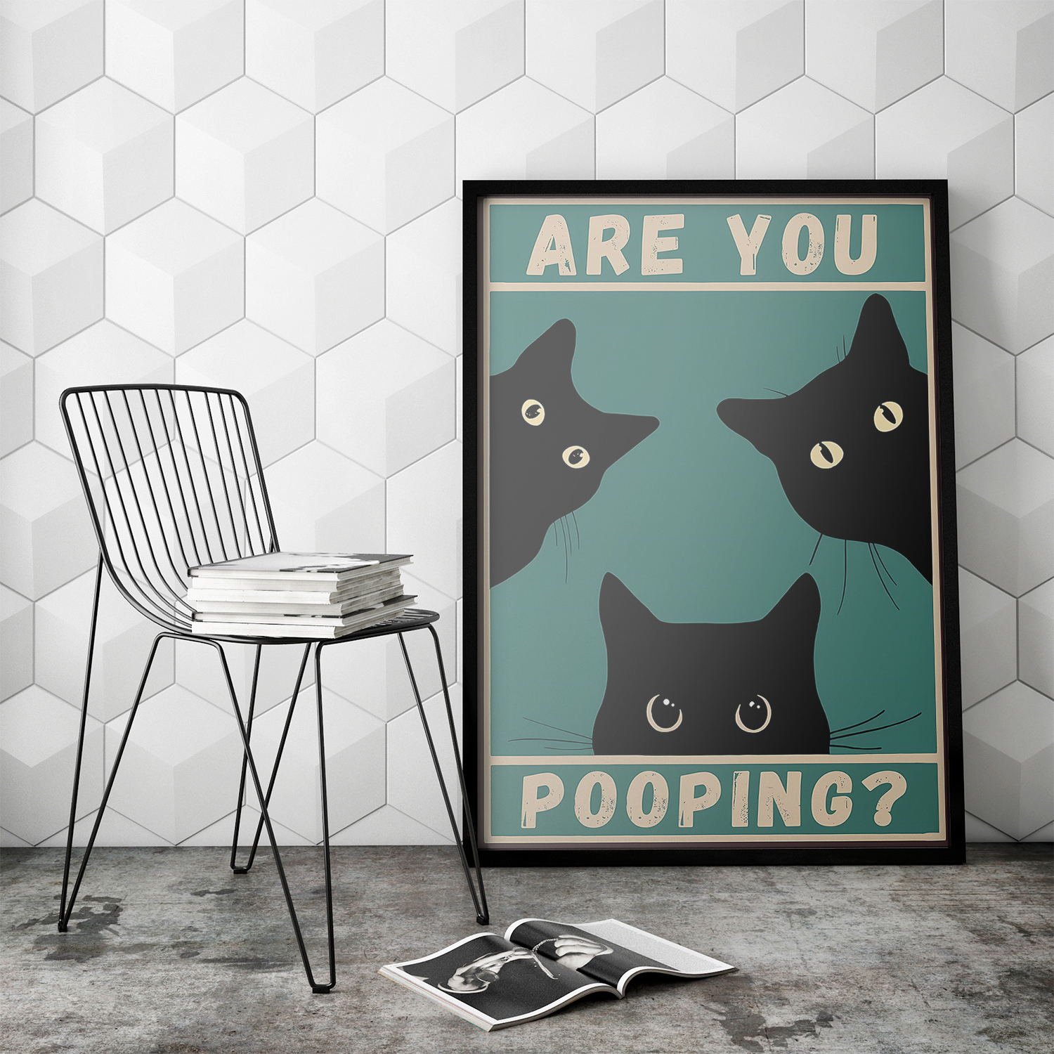 Funny Cats Are You Pooping