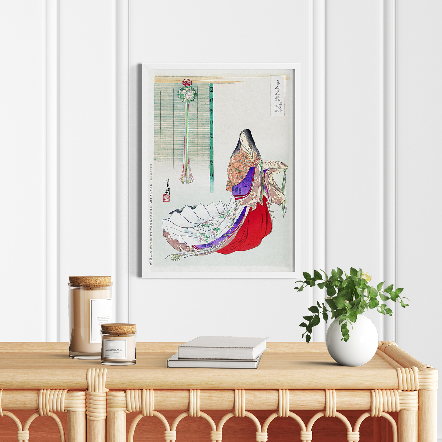 Heian Lady Waiting (1896) by Ogata Gekko