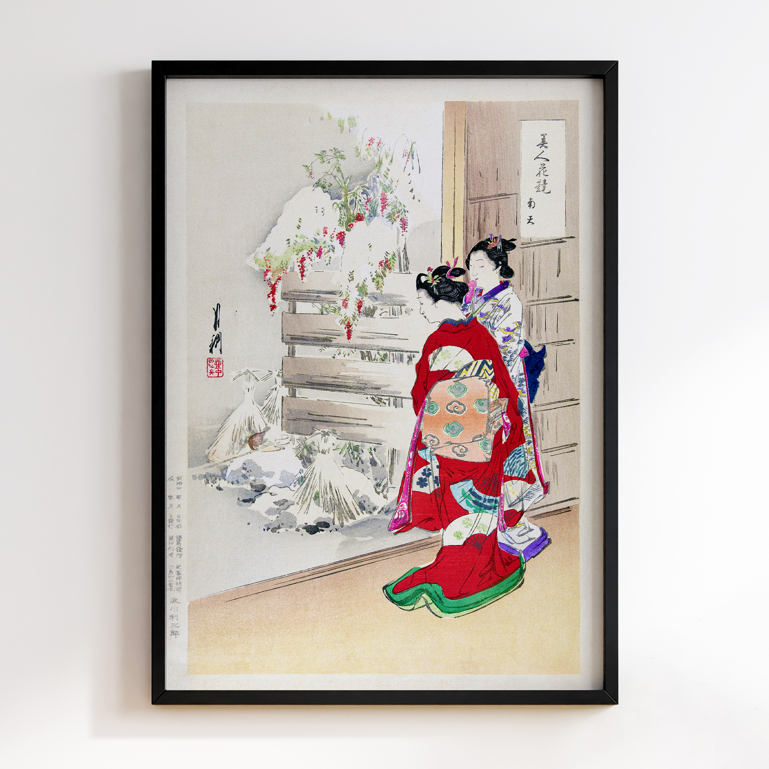 Snowy Garden (1887–1896) by Ogata Gekko