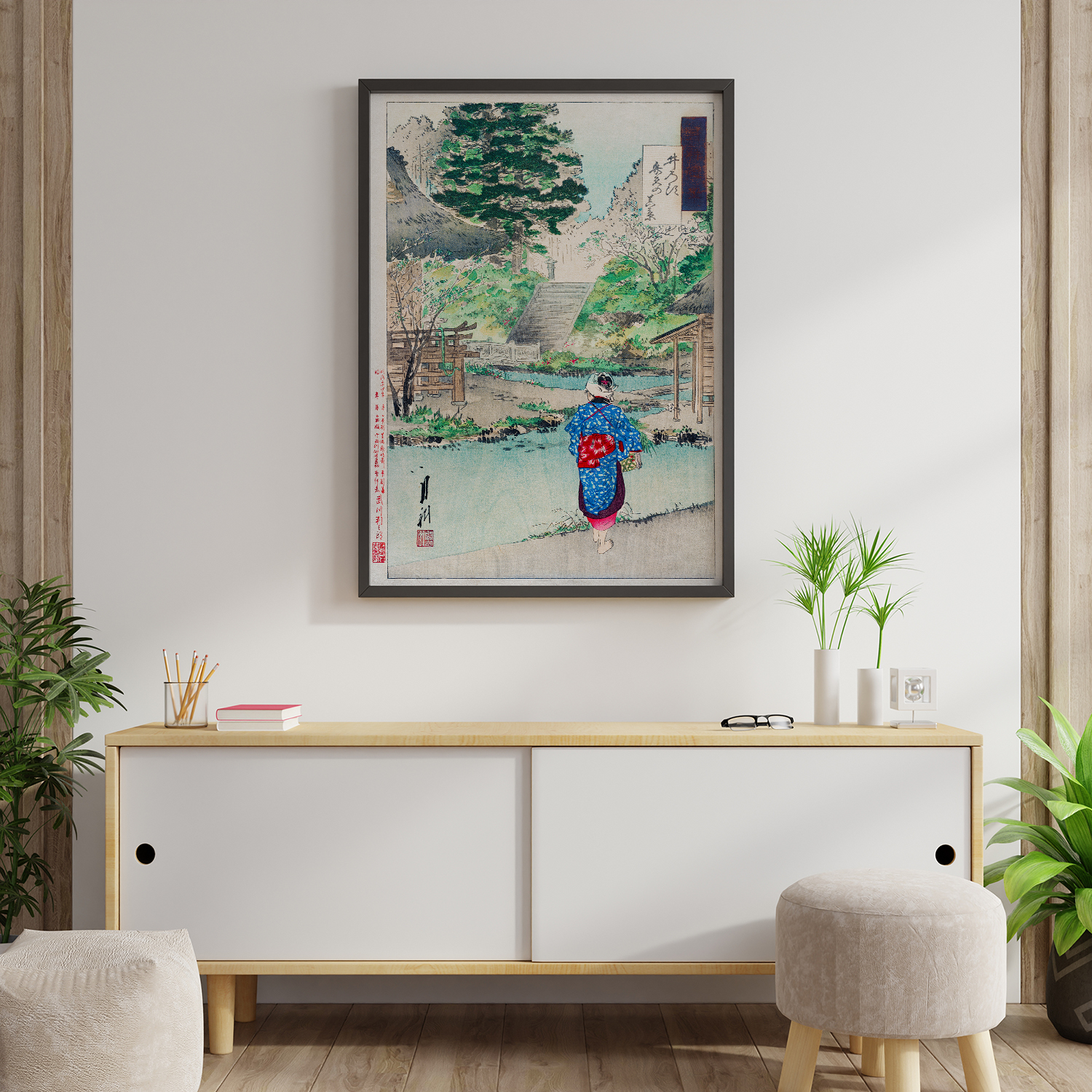 True View of Benten at Inokashira from the series Gekko’s Miscellaney (ca. 1886–1899) by Ogata Gekko