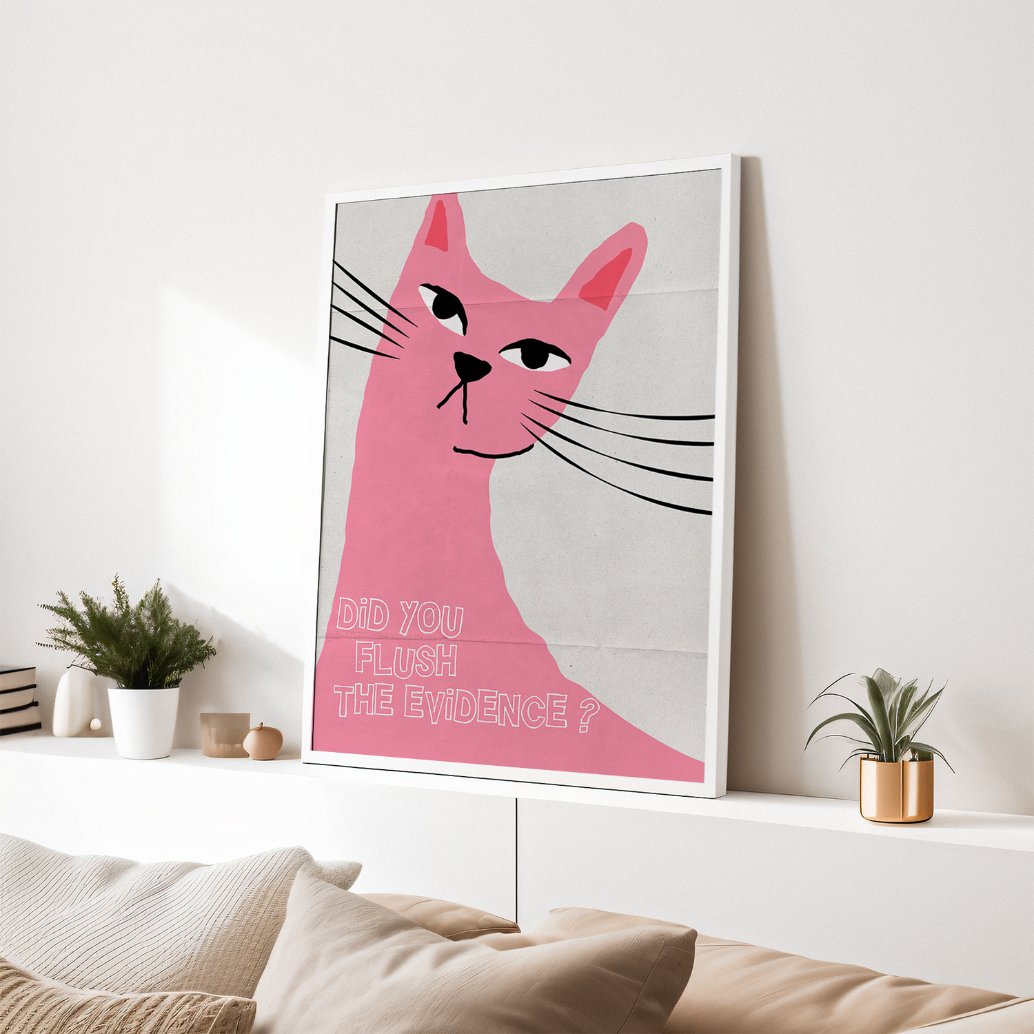 Did you flush the evidence