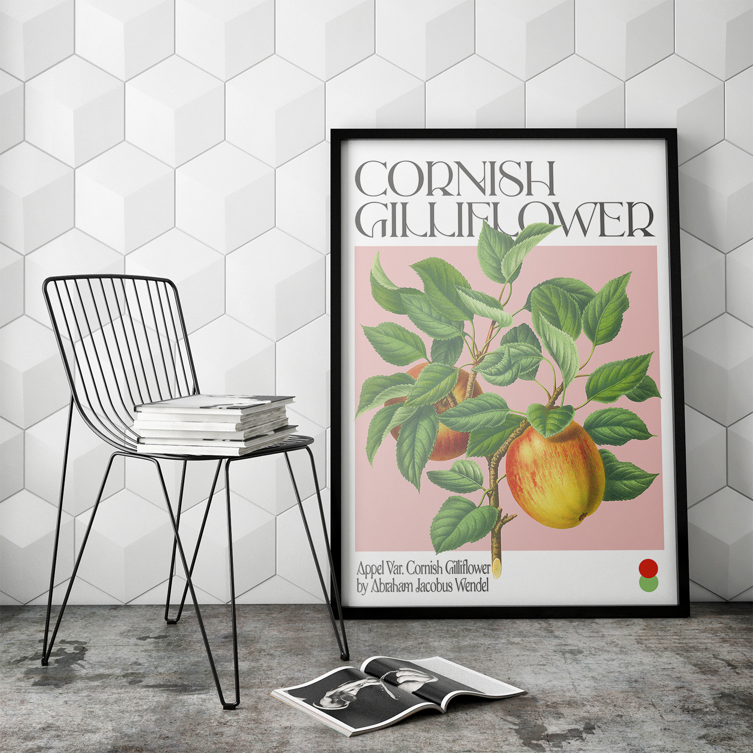 Botanical Appel Var. Cornish Gilliflower