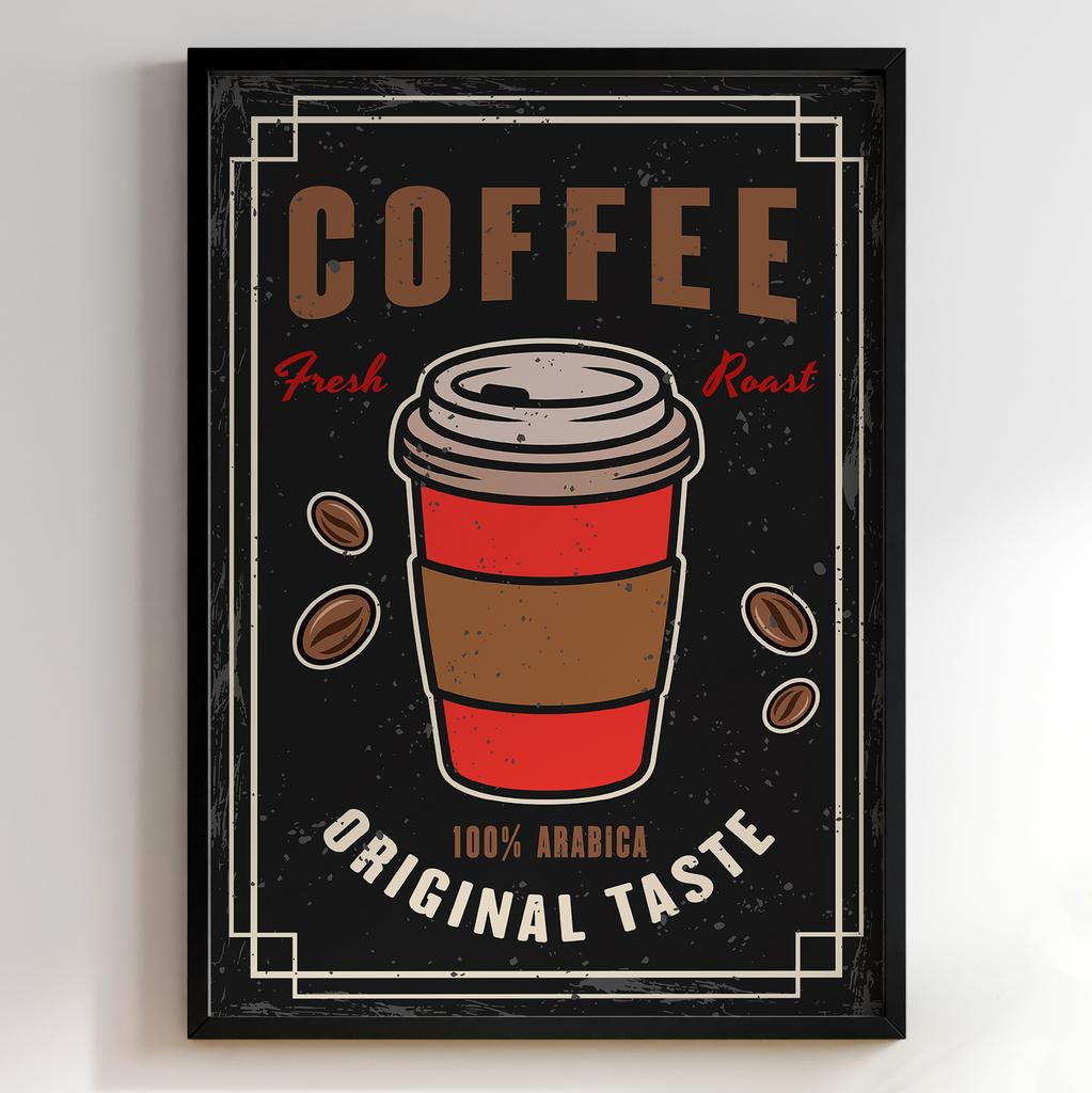 Постер з кавою | Cтильна картина для кавʼярень