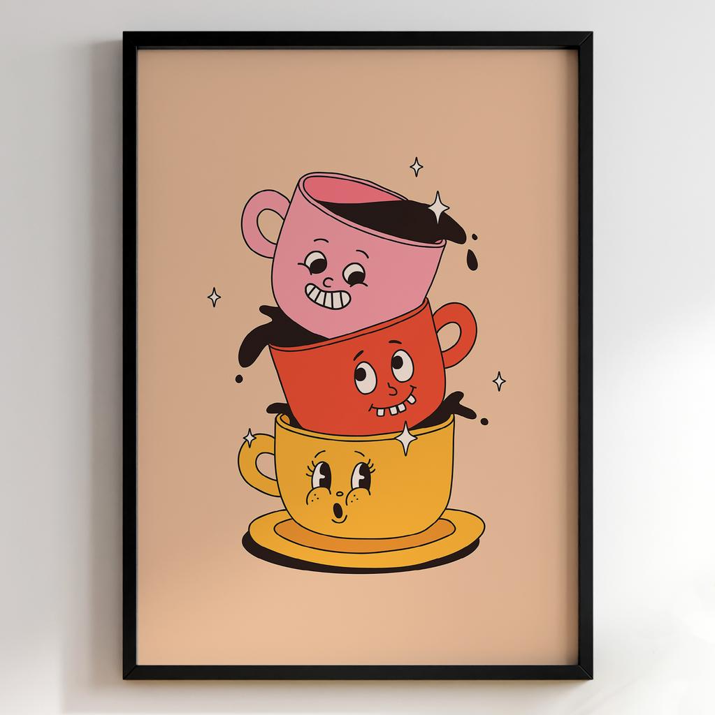 Постер з кавою | Cтильна картина для кавʼярень