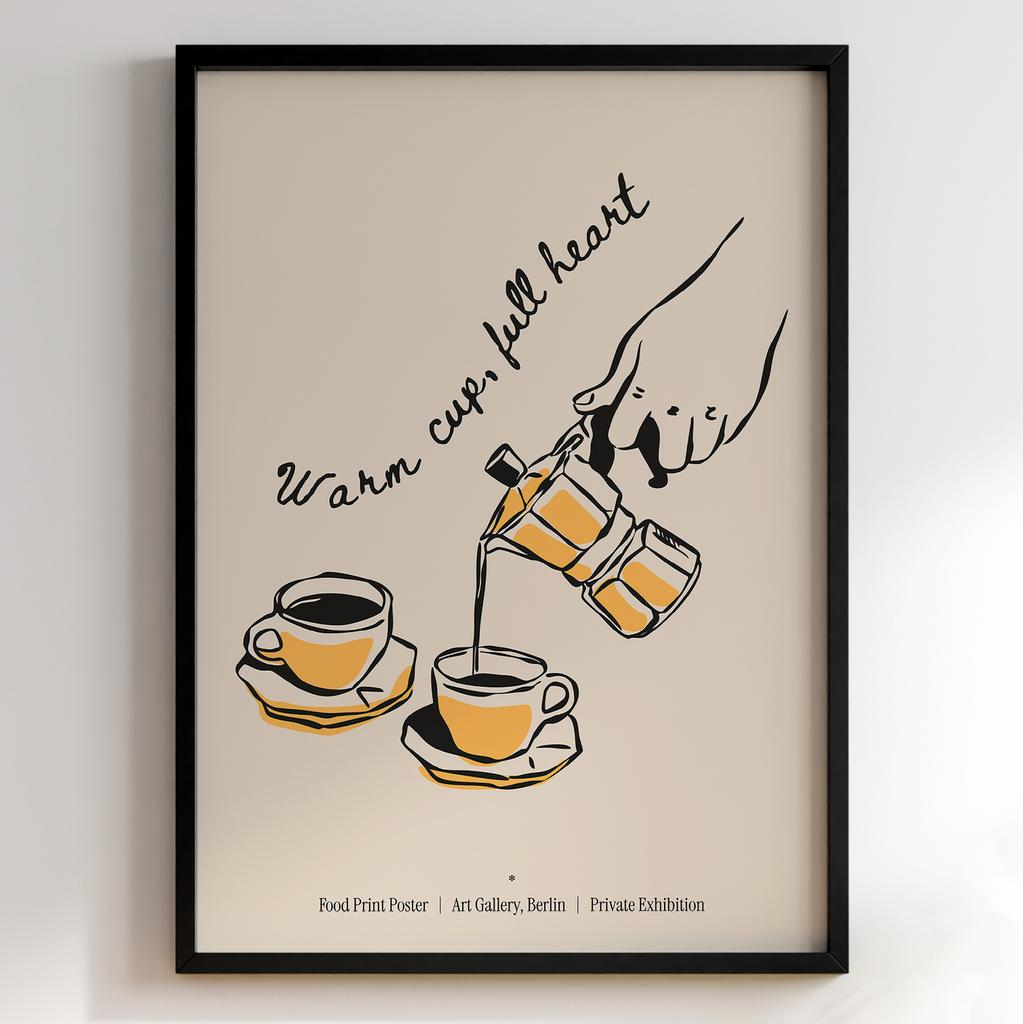 Постер з кавою | Cтильна картина для кавʼярень