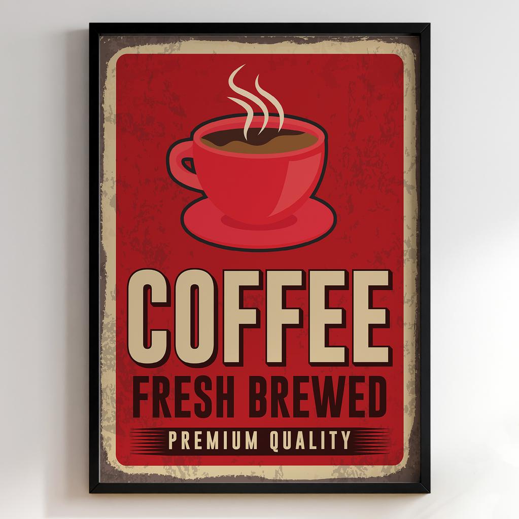 Постер з кавою | Cтильна картина для кавʼярень