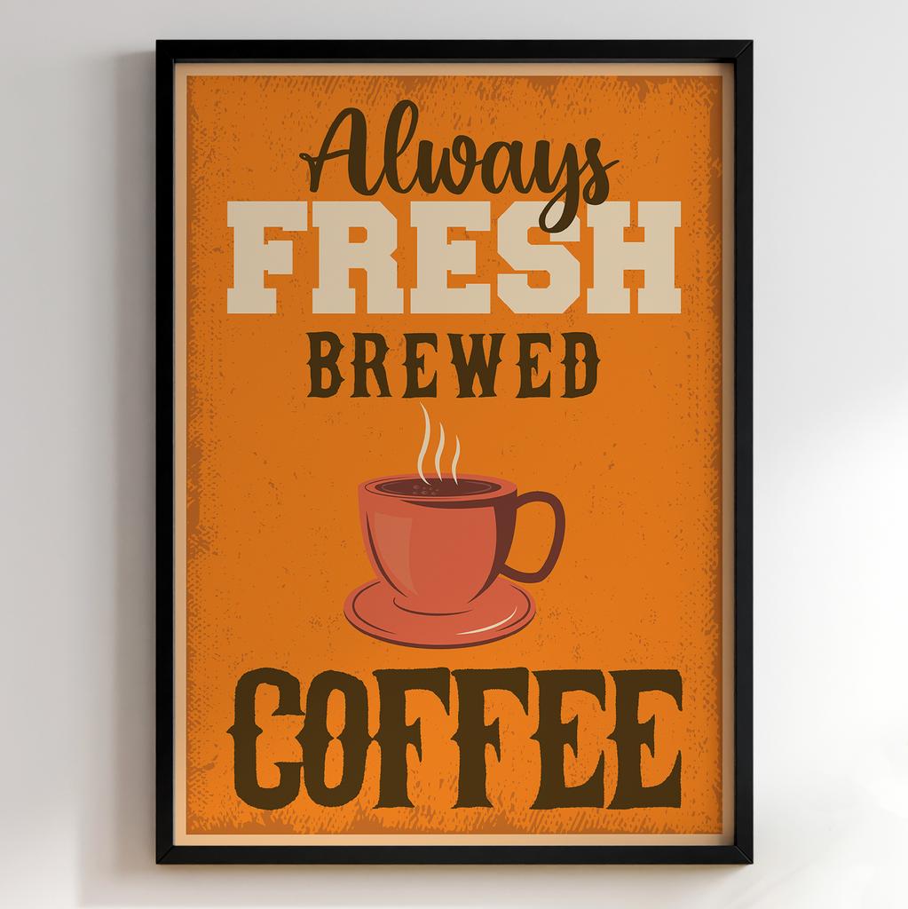 Постер з кавою | Cтильна картина для кавʼярень