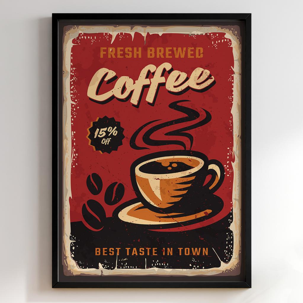 Постер з кавою | Cтильна картина для кавʼярень