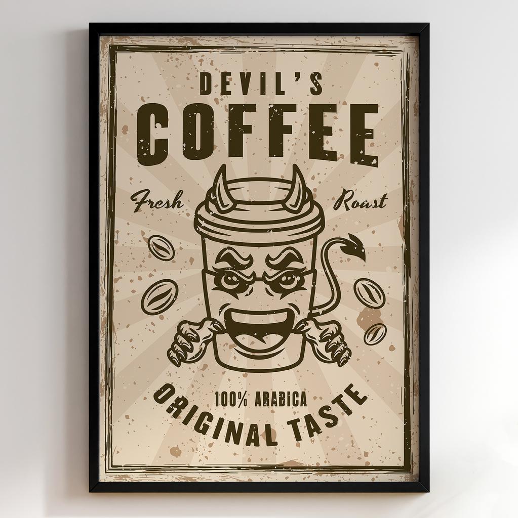 Постер з кавою | Cтильна картина для кавʼярень