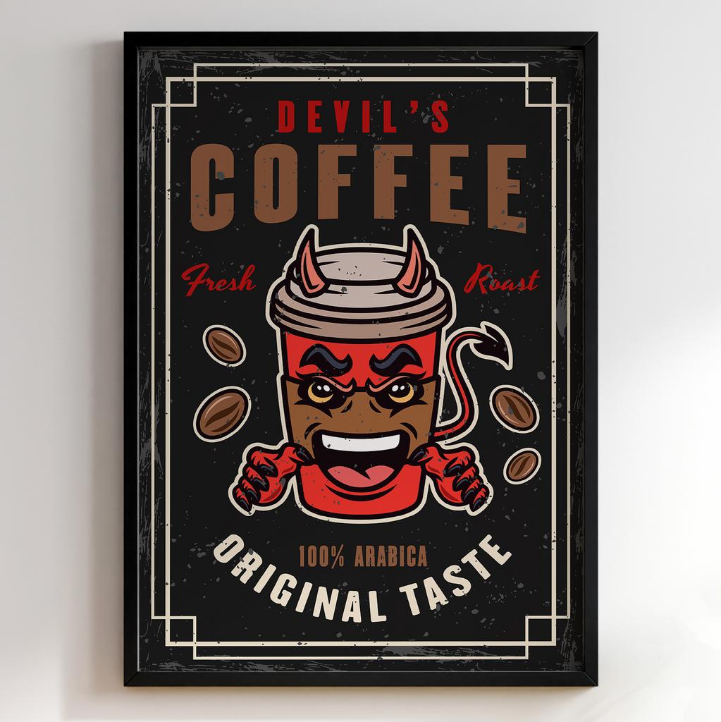 Постер з кавою | Cтильна картина для кавʼярень