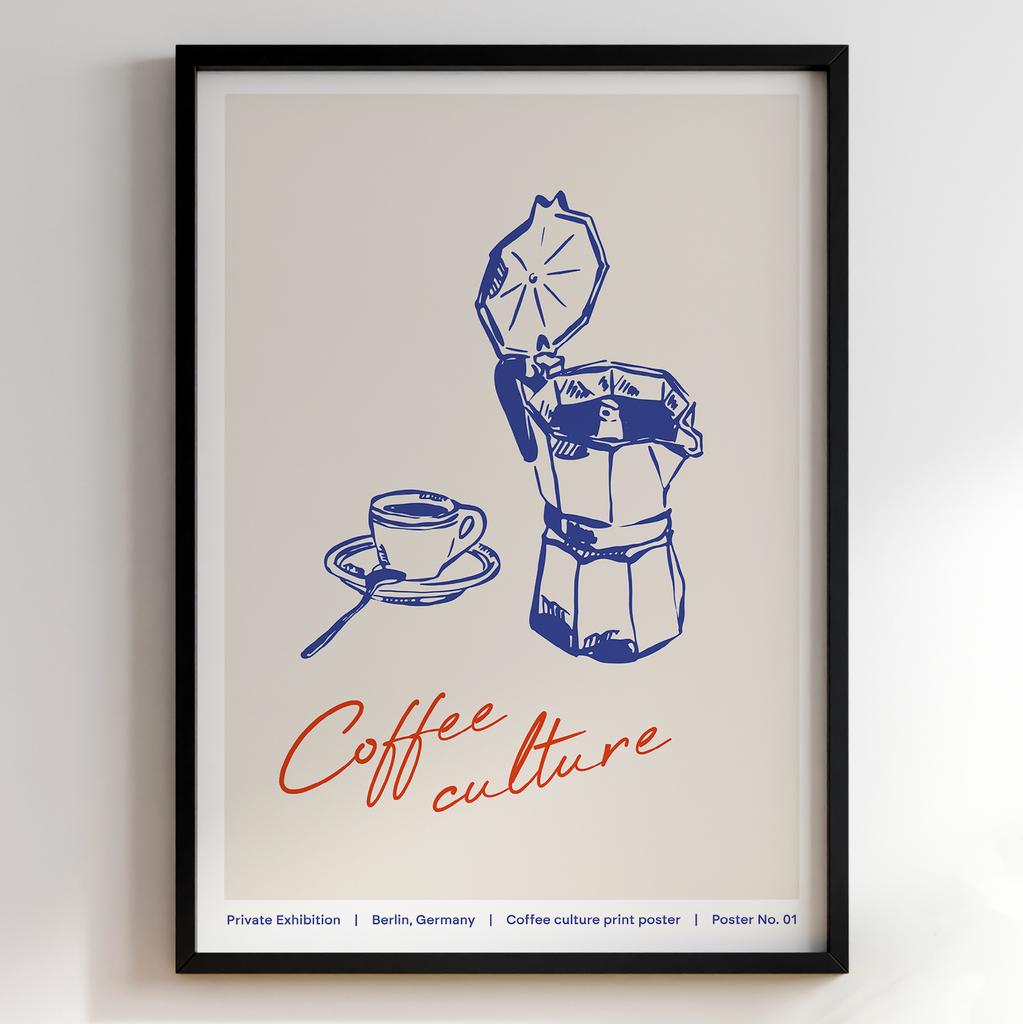 Постер з кавою | Cтильна картина для кавʼярень
