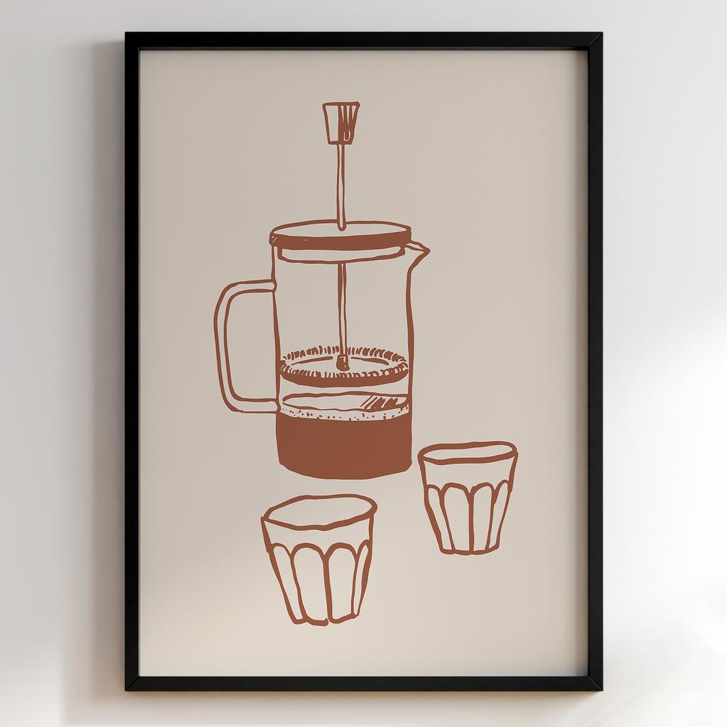 Постер з кавою | Cтильна картина для кавʼярень
