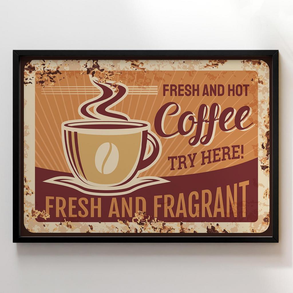 Постер з кавою | Cтильна картина для кавʼярень