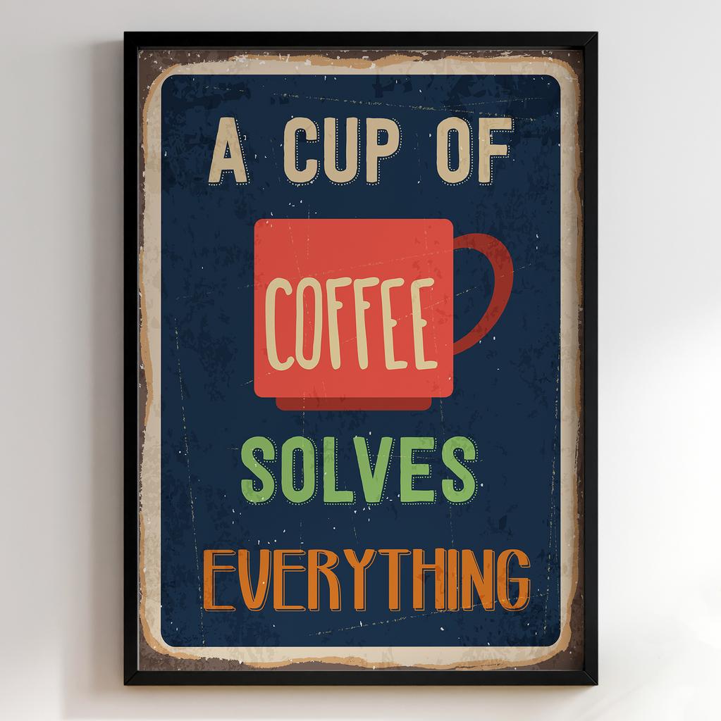 Постер з кавою | Cтильна картина для кавʼярень