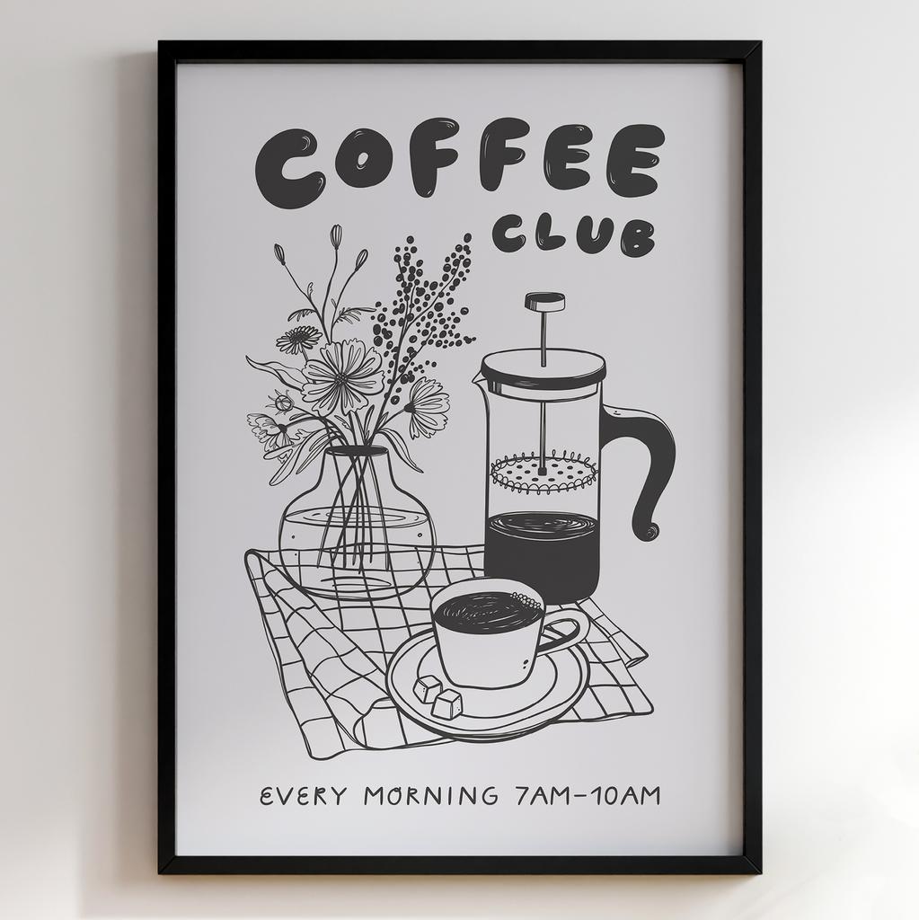 Постер з кавою | Cтильна картина для кавʼярень