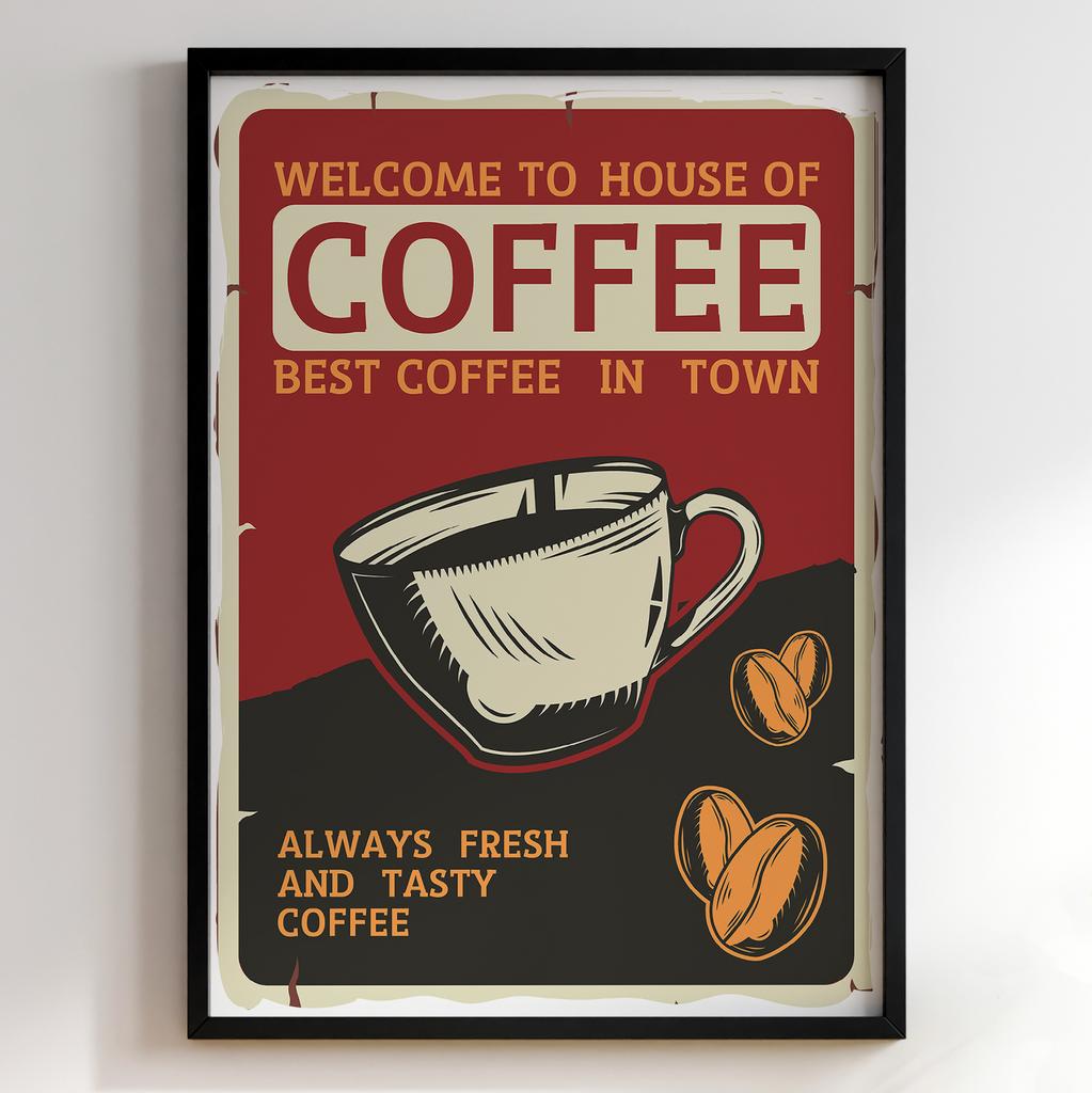 Постер з кавою | Cтильна картина для кавʼярень