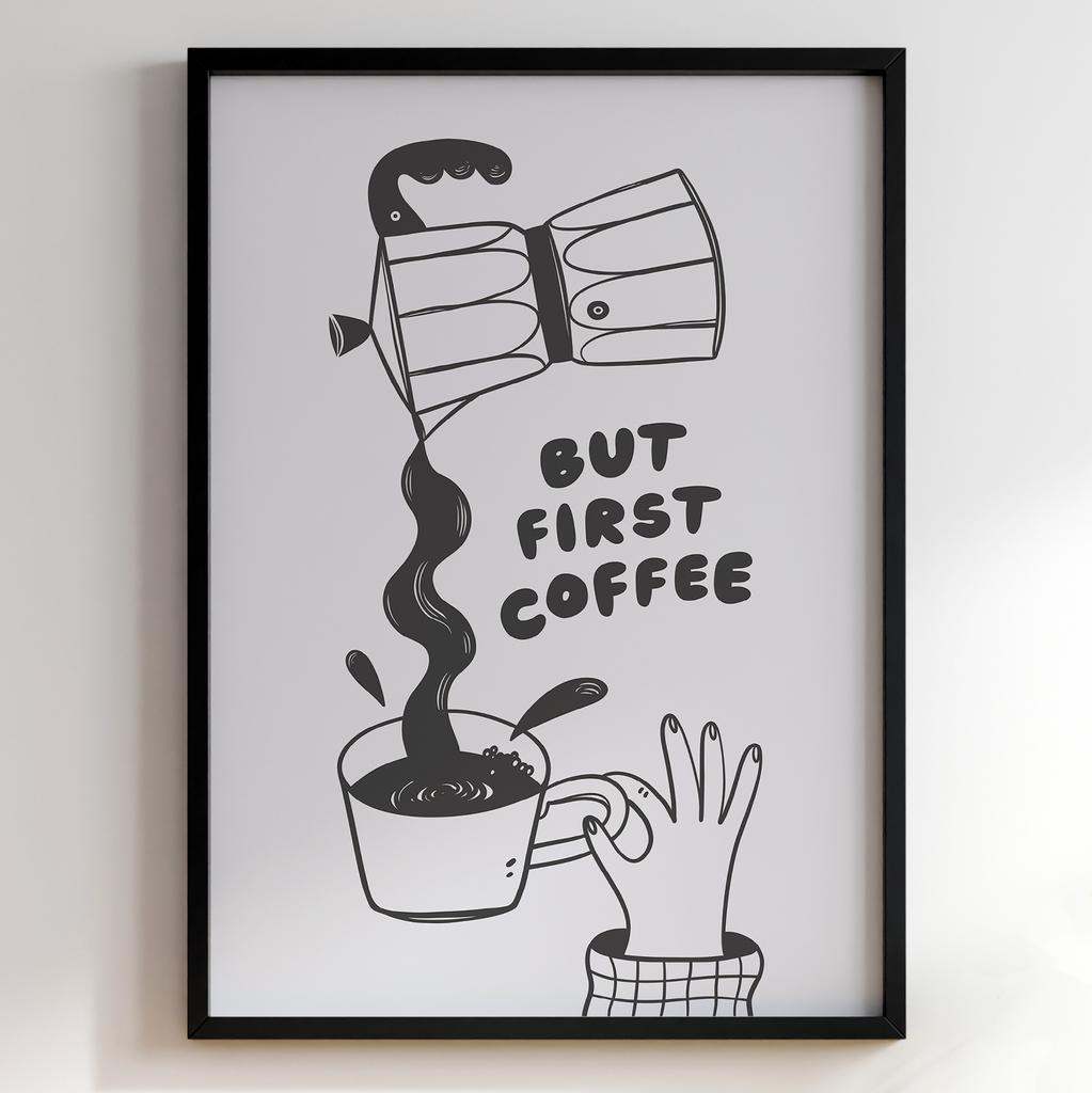 Постер з кавою | Cтильна картина для кавʼярень