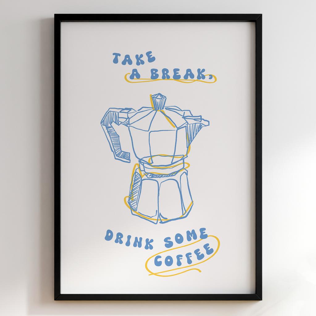 Постер з кавою | Cтильна картина для кавʼярень