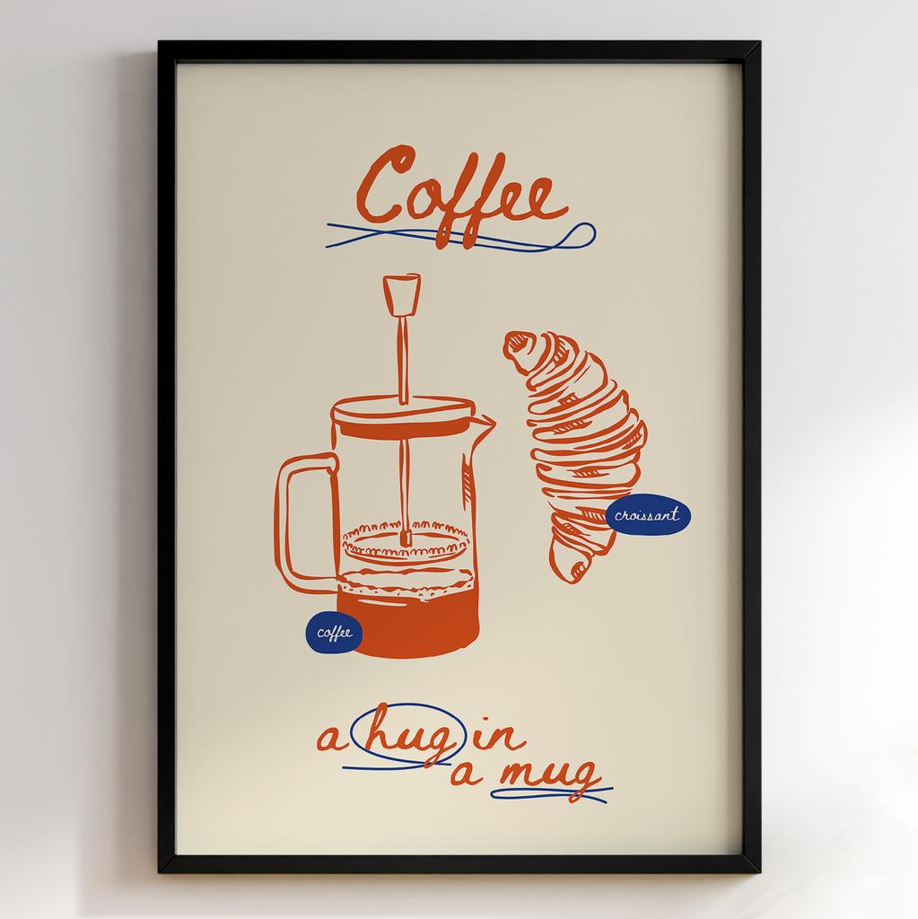 Постер з кавою | Cтильна картина для кавʼярень