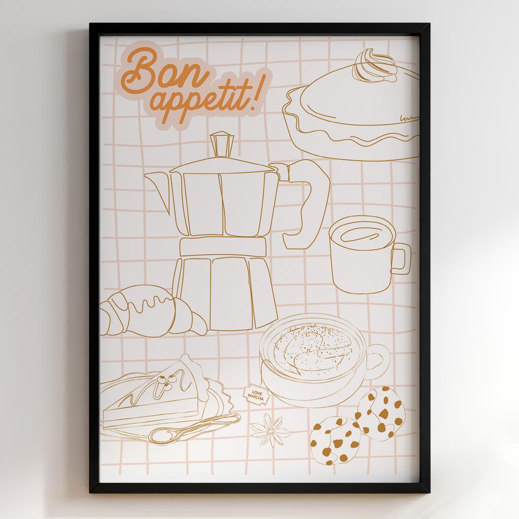 Постер з кавою | Cтильна картина для кавʼярень