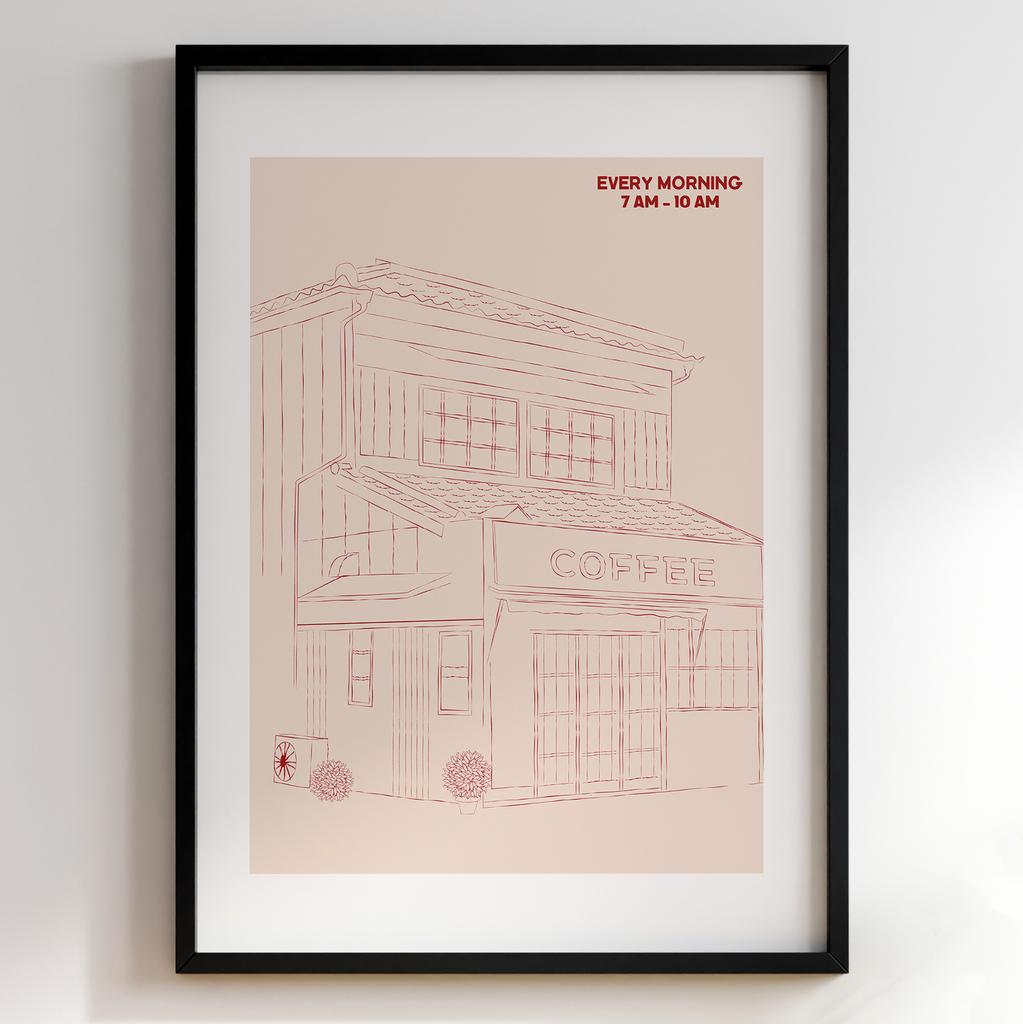 Постер з кавою | Cтильна картина для кавʼярень