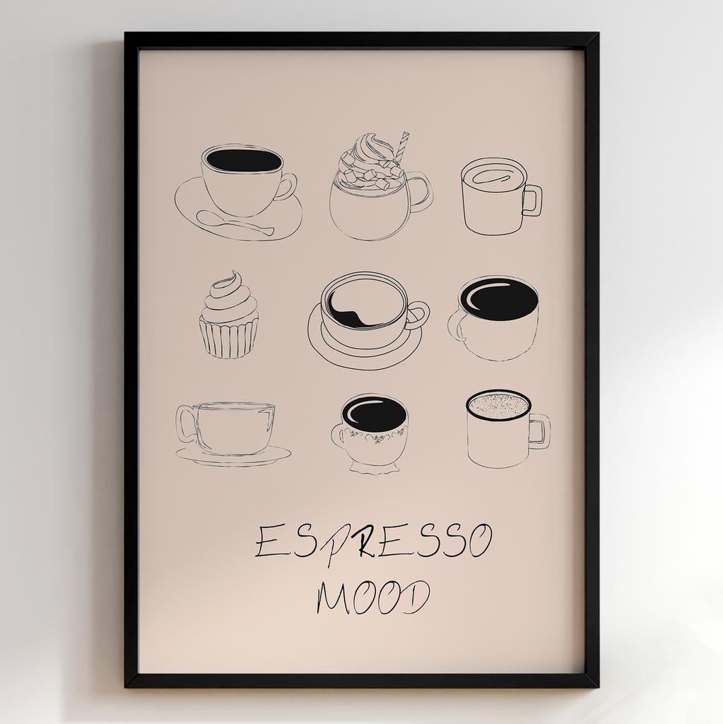 Постер з кавою | Cтильна картина для кавʼярень