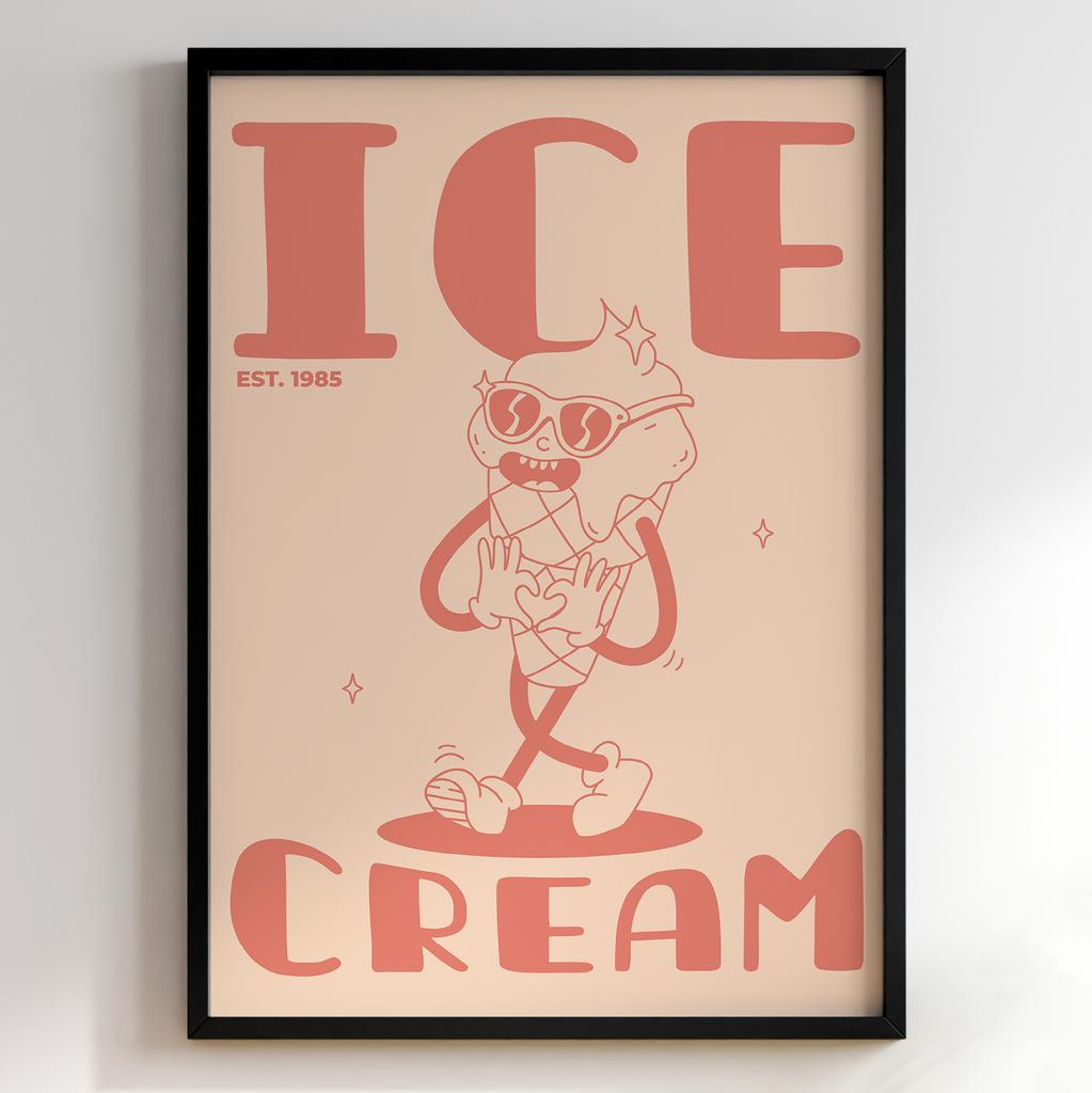 Постер з їжею для кухні | Яскравий арт у ретро-стилі