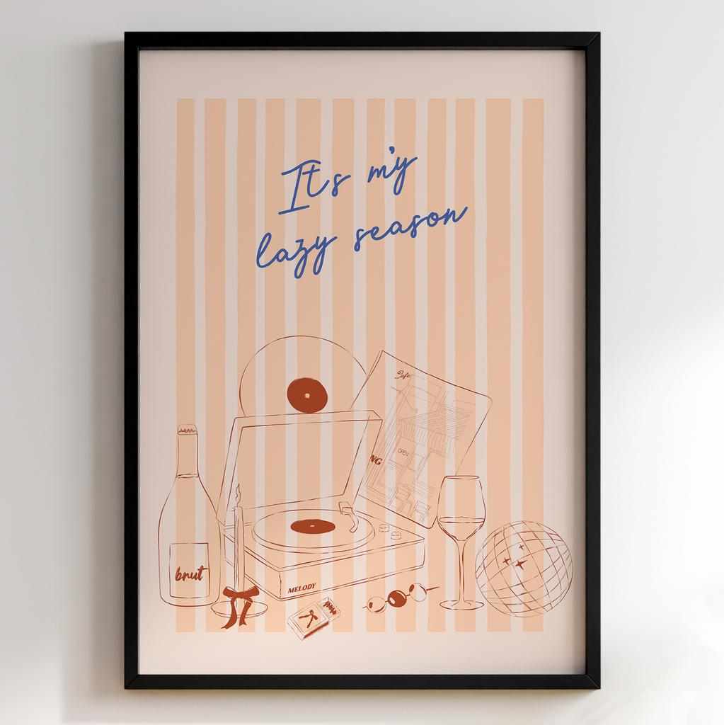 Пастельні постери з їжею | Декор для кухні у вінтажному стилі