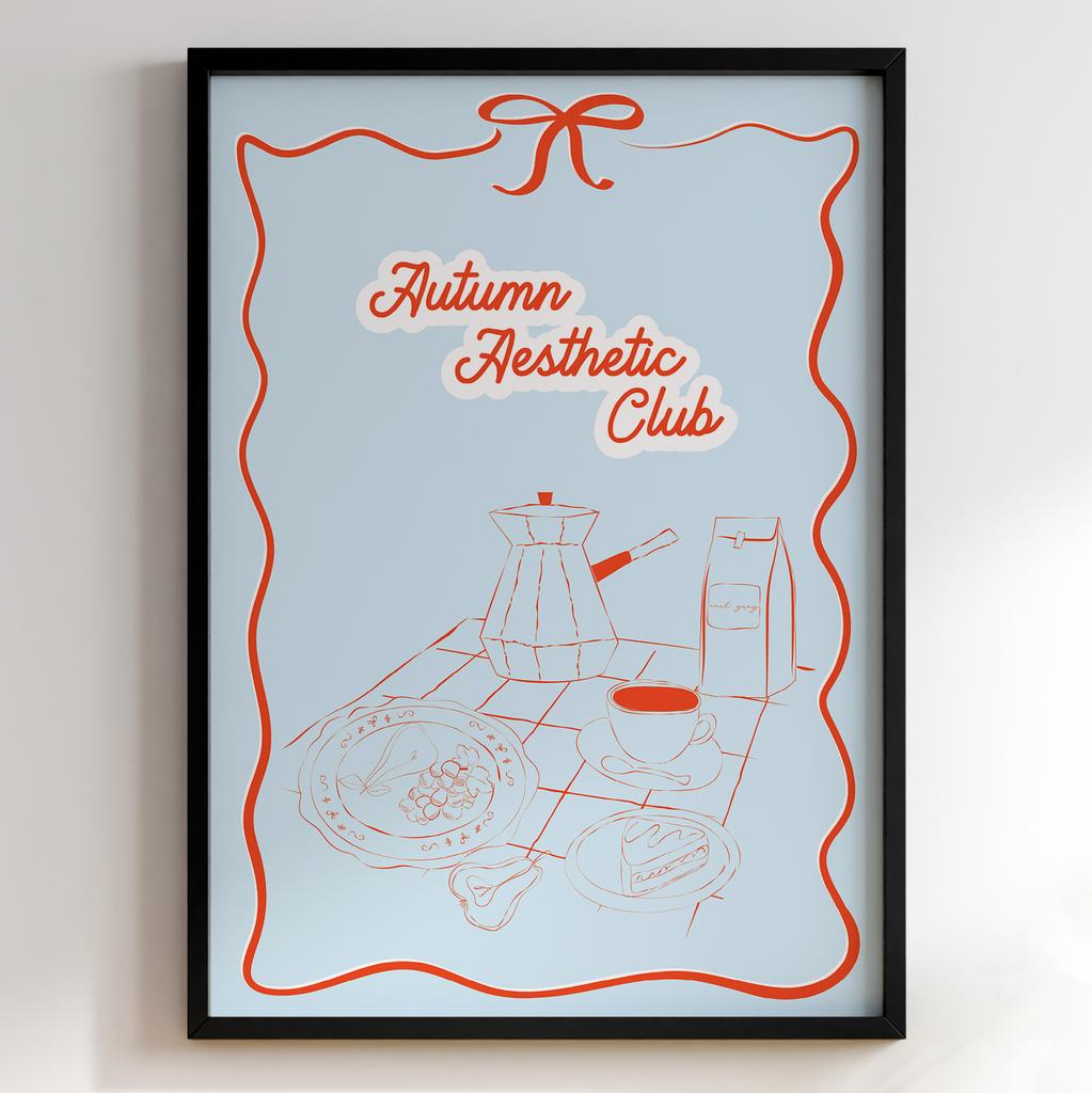 Пастельні постери з їжею | Декор для кухні у вінтажному стилі