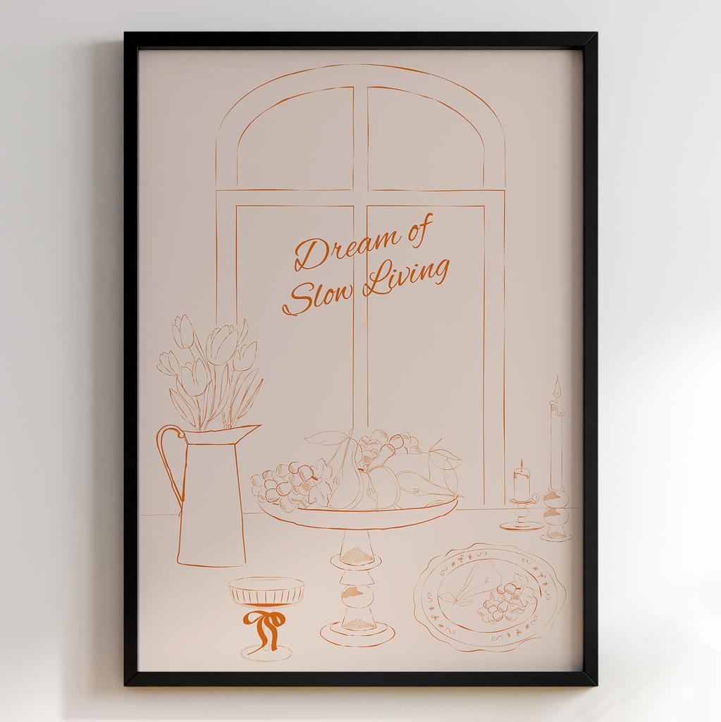 Пастельні постери з їжею | Декор для кухні у вінтажному стилі