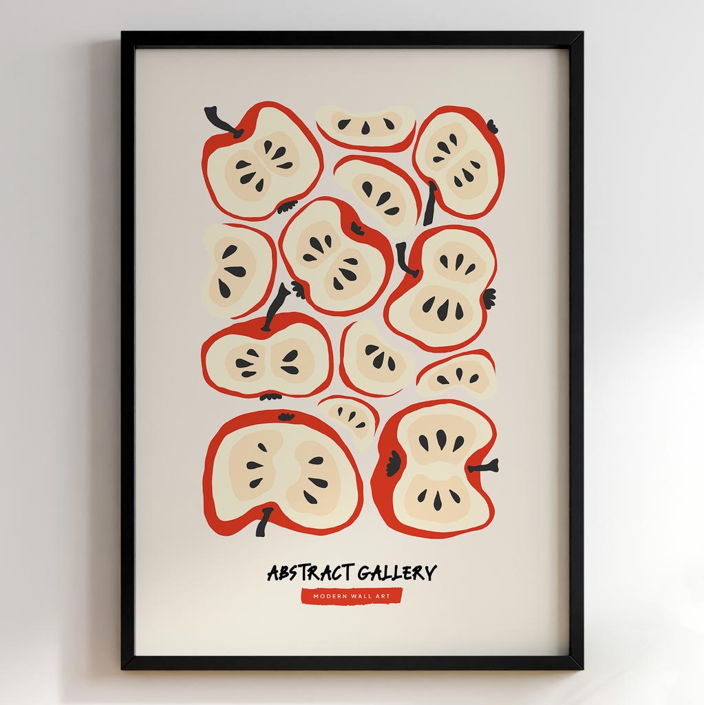 Пастельні постери з їжею | Декор для кухні у вінтажному стилі